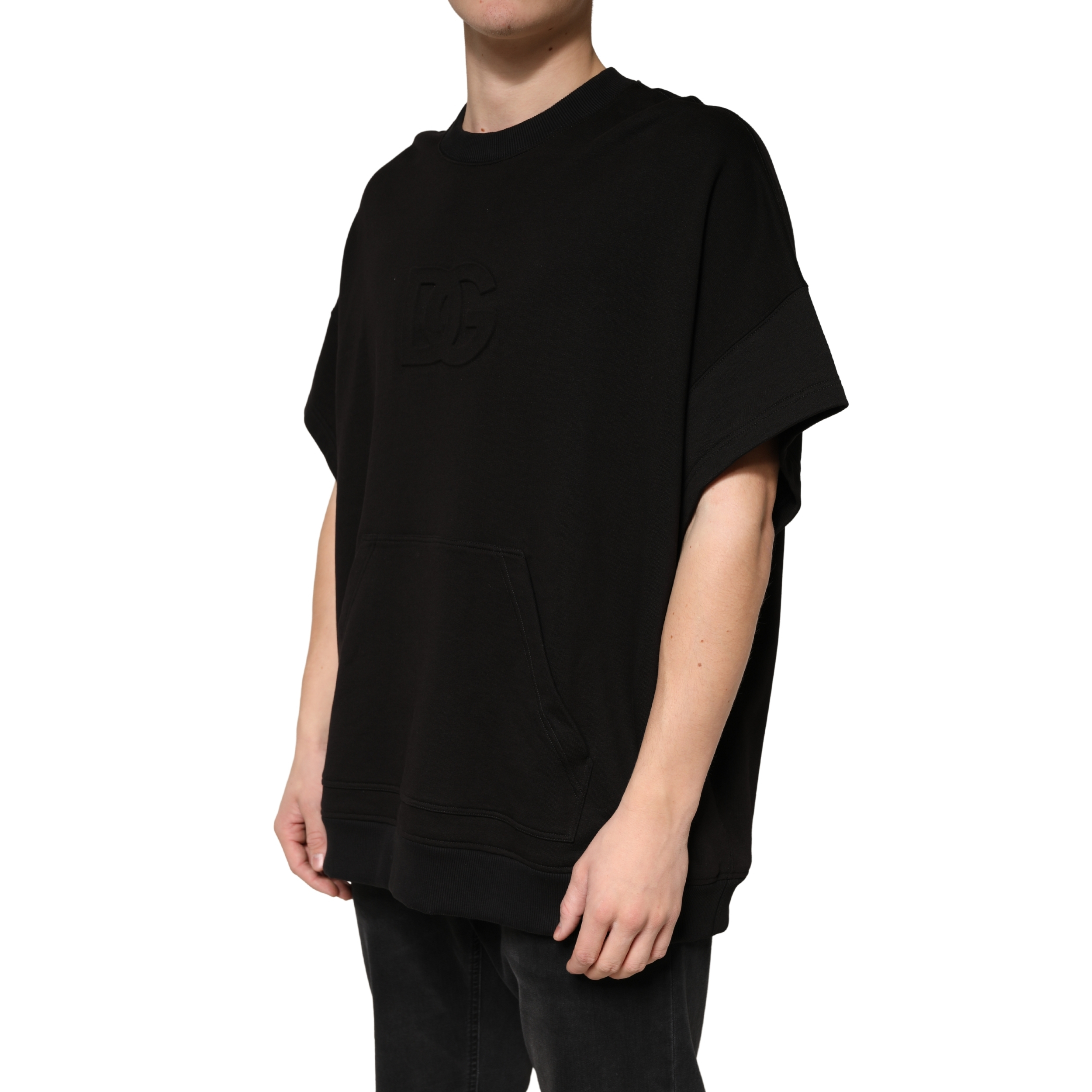 Dolce & Gabbana Black Cotton Crewneck Short Sleeve T-Shirt - Image 3