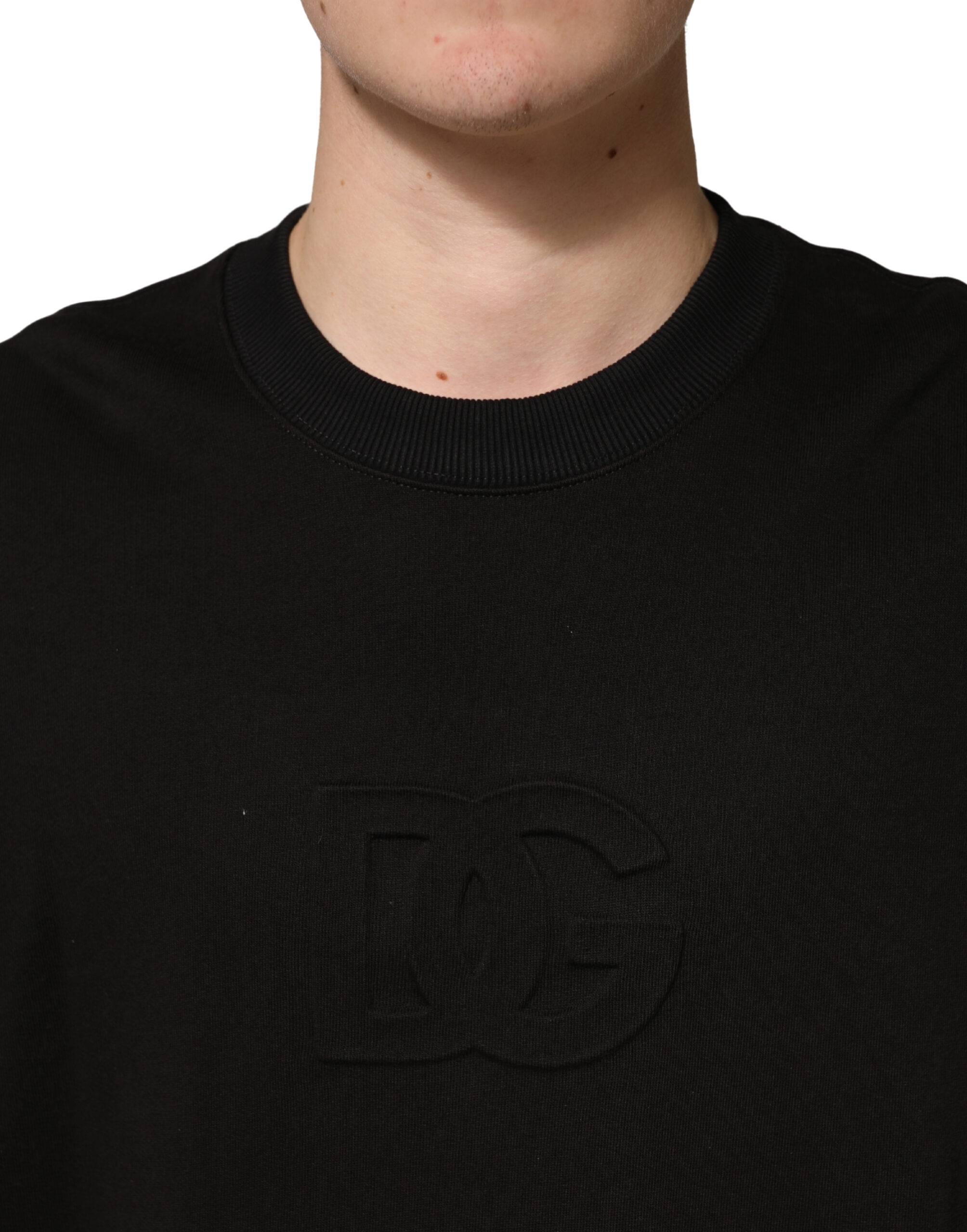 Dolce & Gabbana Black Cotton Crewneck Short Sleeve T-Shirt - Image 5