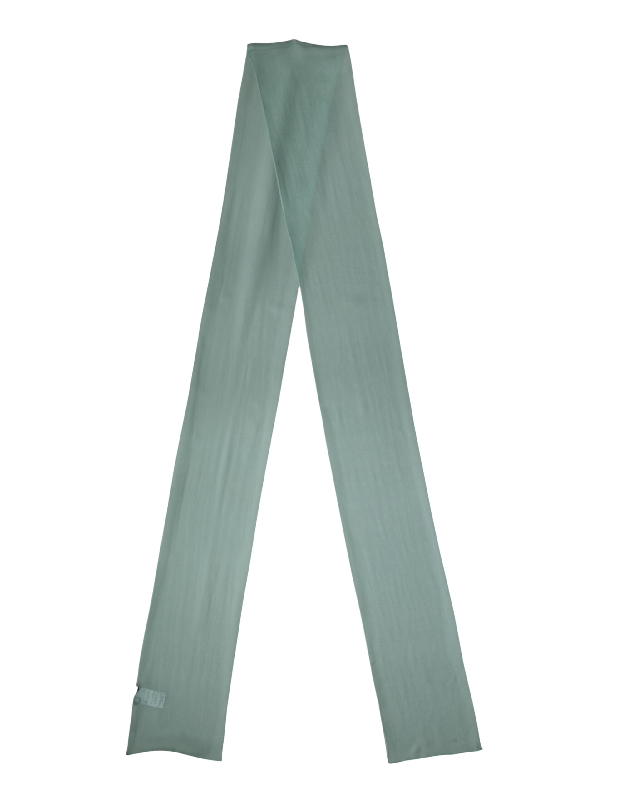 Dolce & Gabbana Teal Silk Sash Wrap Foulard Stole 292cm x 19cm Scarf - Image 2