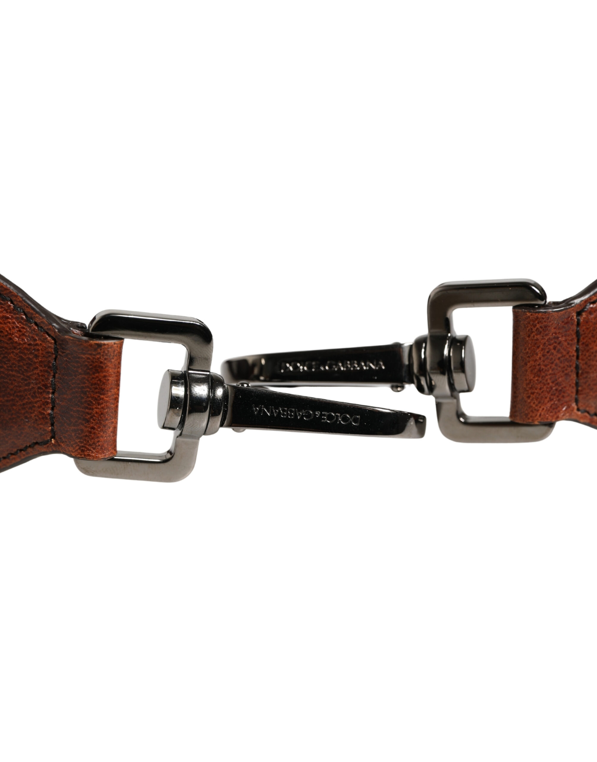 Dolce & Gabbana Brown Horse Velvet Leather Bag Accessory Shoulder Strap - Image 2