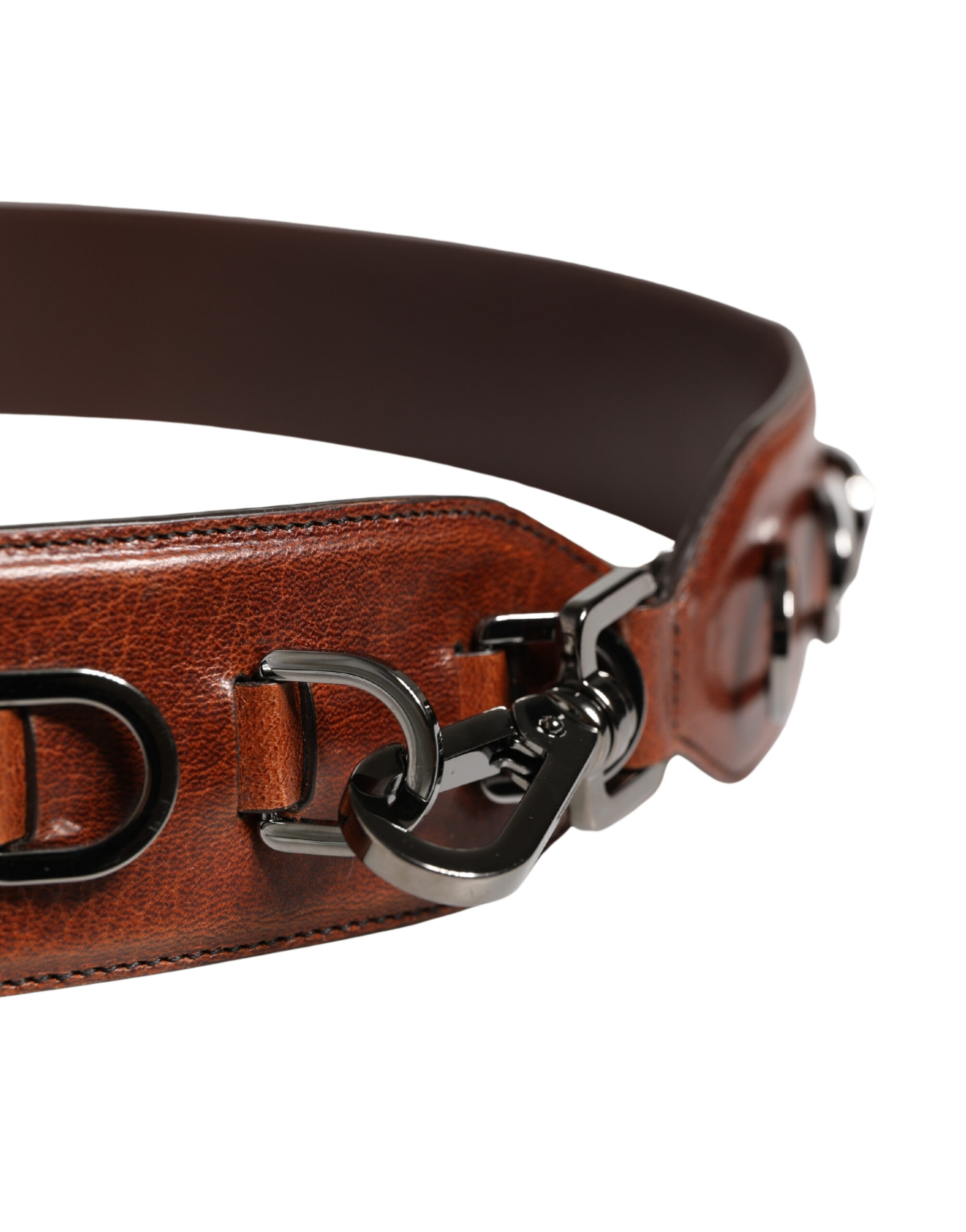 Dolce & Gabbana Brown Horse Velvet Leather Bag Accessory Shoulder Strap - Image 5