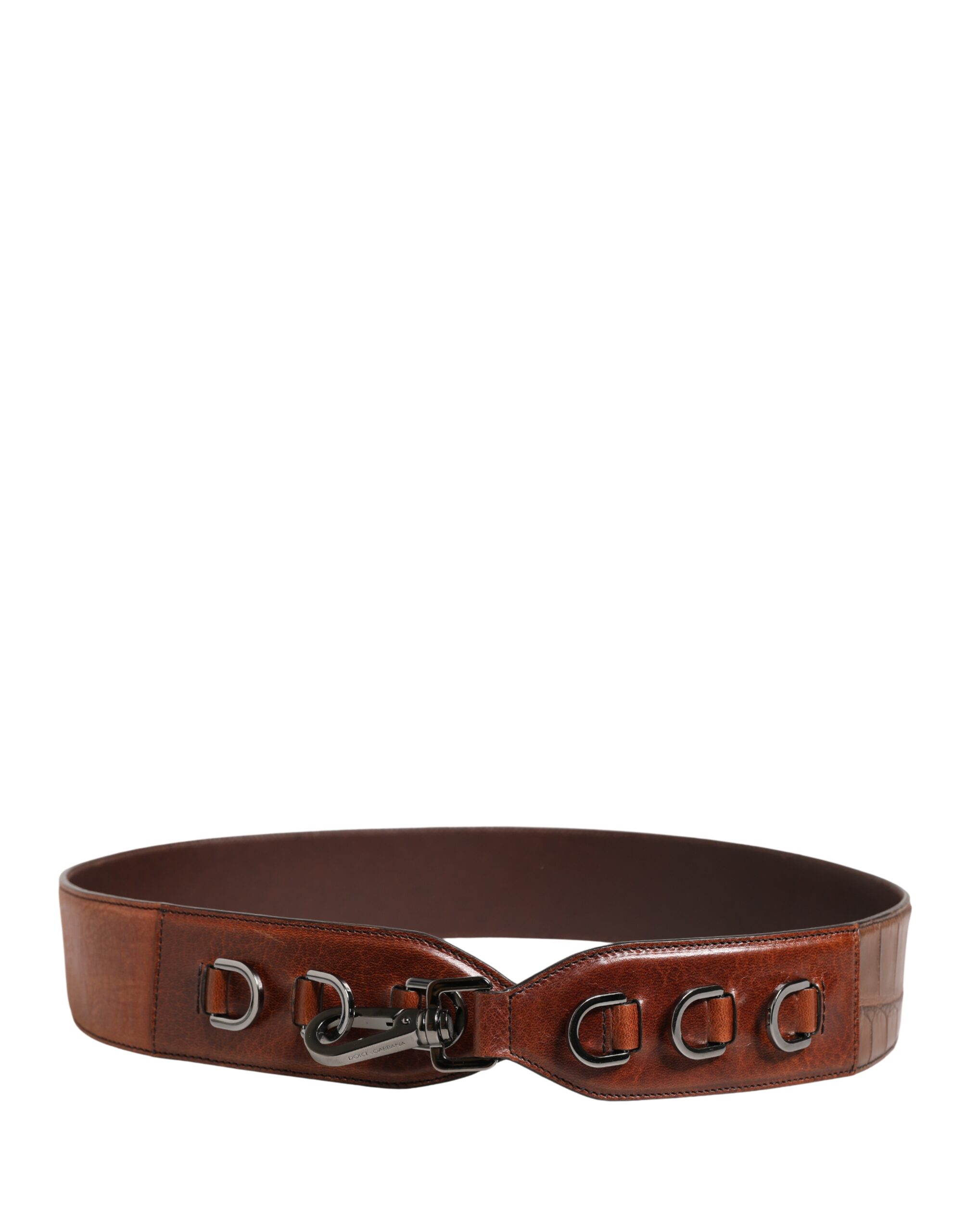Dolce & Gabbana Brown Horse Velvet Leather Bag Accessory Shoulder Strap - Image 6