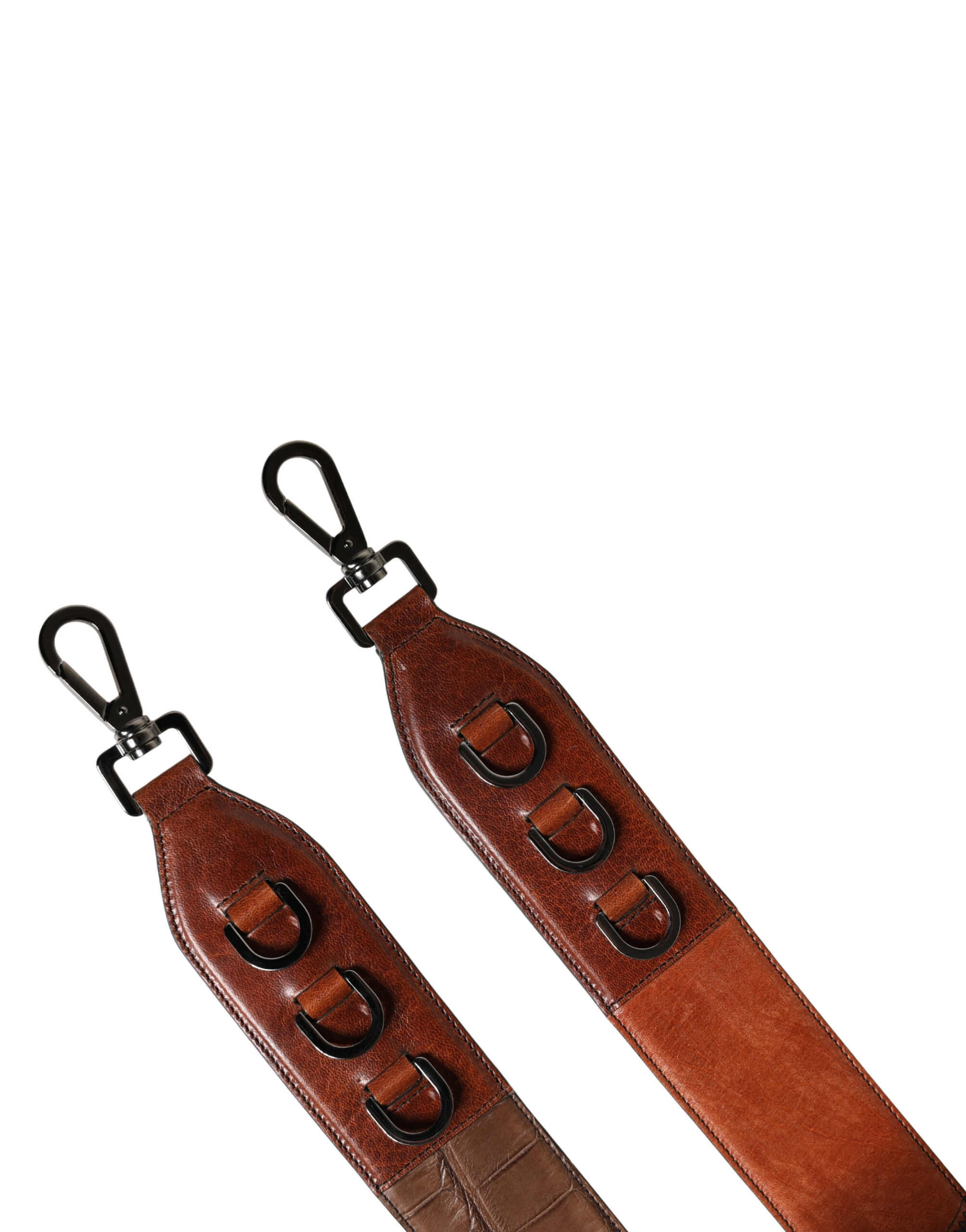 Dolce & Gabbana Brown Horse Velvet Leather Bag Accessory Shoulder Strap - Image 7