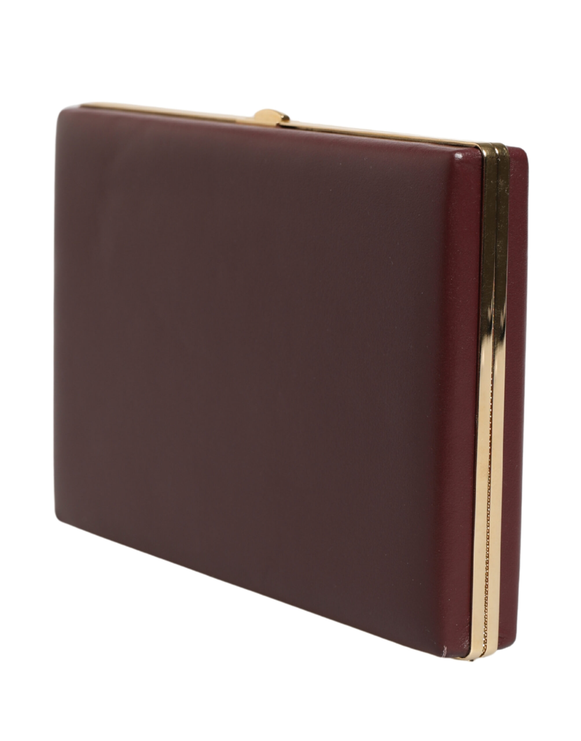 Dolce & Gabbana Brown Calfskin Leather Clutch Evening Women Purse Bag - Image 3