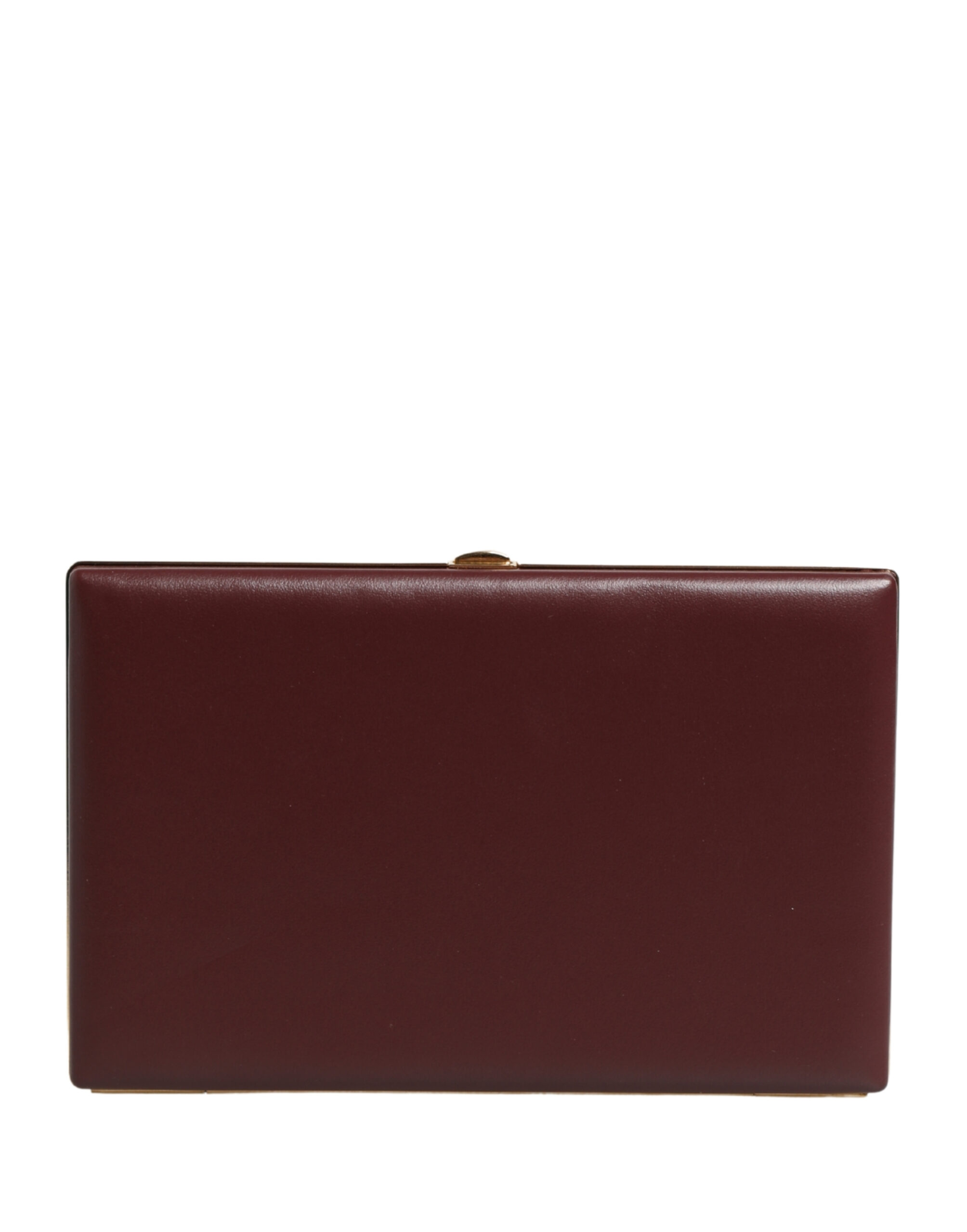 Dolce & Gabbana Brown Calfskin Leather Clutch Evening Women Purse Bag - Image 4