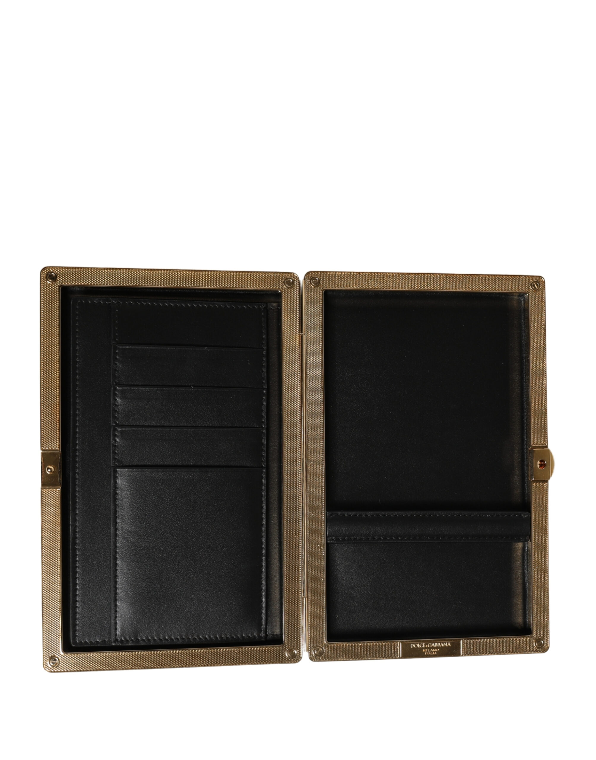 Dolce & Gabbana Brown Calfskin Leather Clutch Evening Women Purse Bag - Image 5