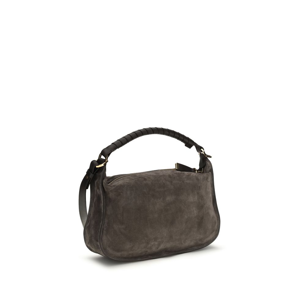 ChloƩ Brown Calf Leather Bos Taurus Shoulder Bag - Image 3