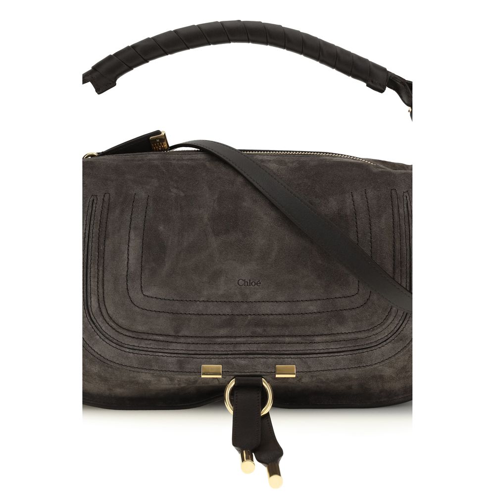 ChloƩ Brown Calf Leather Bos Taurus Shoulder Bag - Image 4