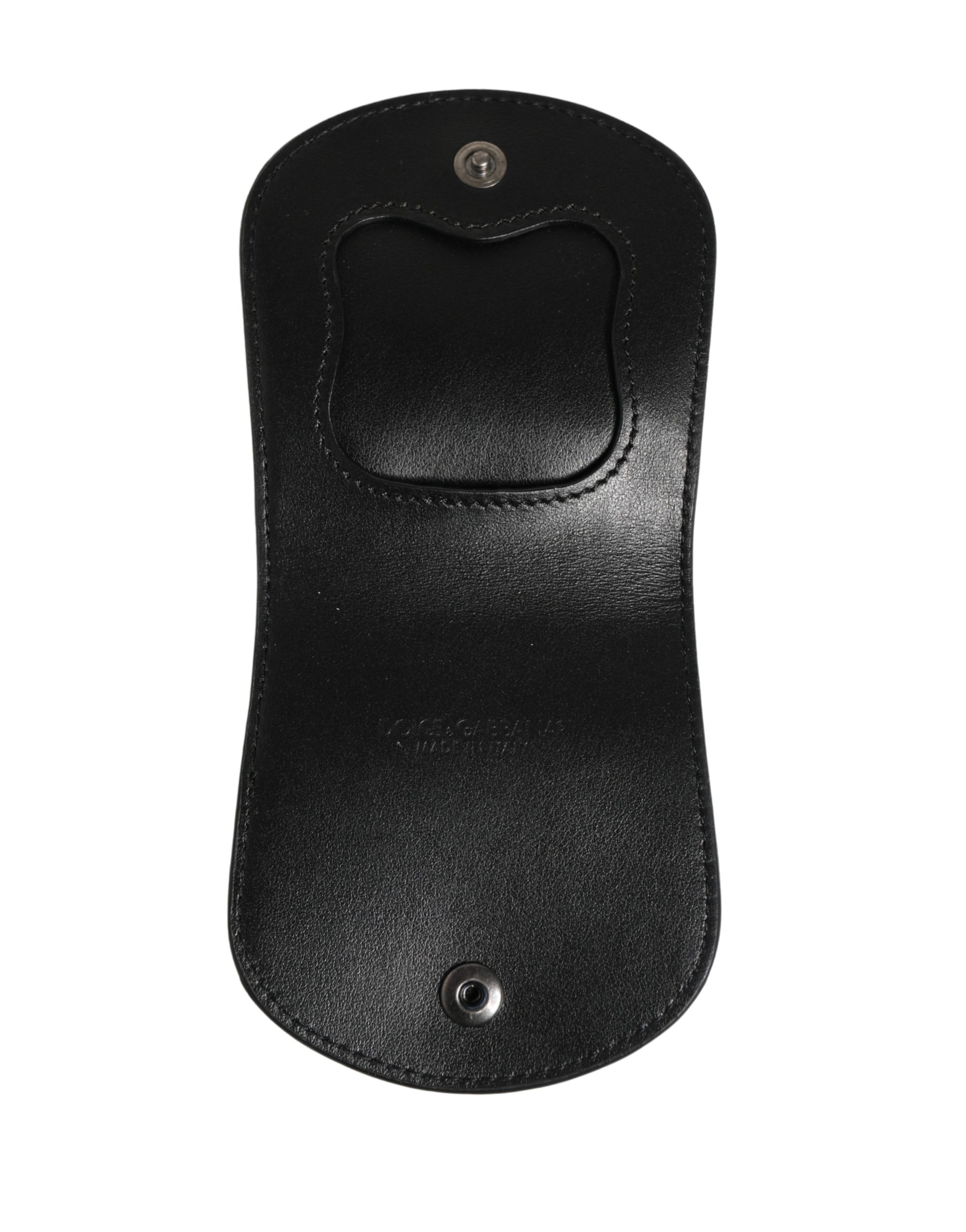 Dolce & Gabbana Black Exotic Skin Condom Case Holder Pocket Wallet - Image 6