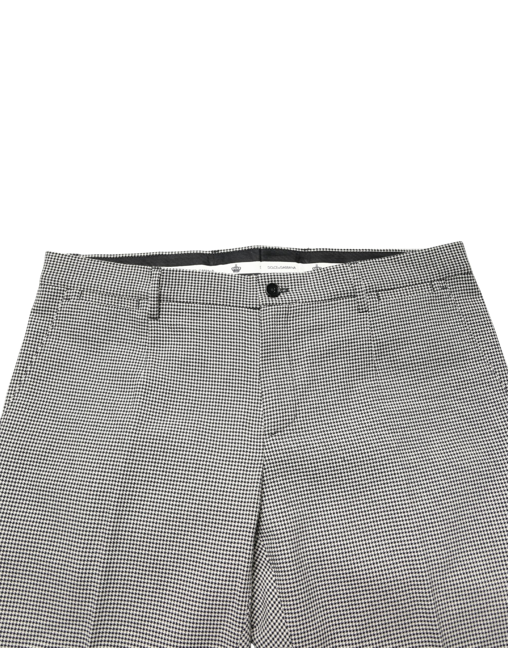 Dolce & Gabbana Gray Cotton Skinny Dress Formal Trouser Pants - Image 3