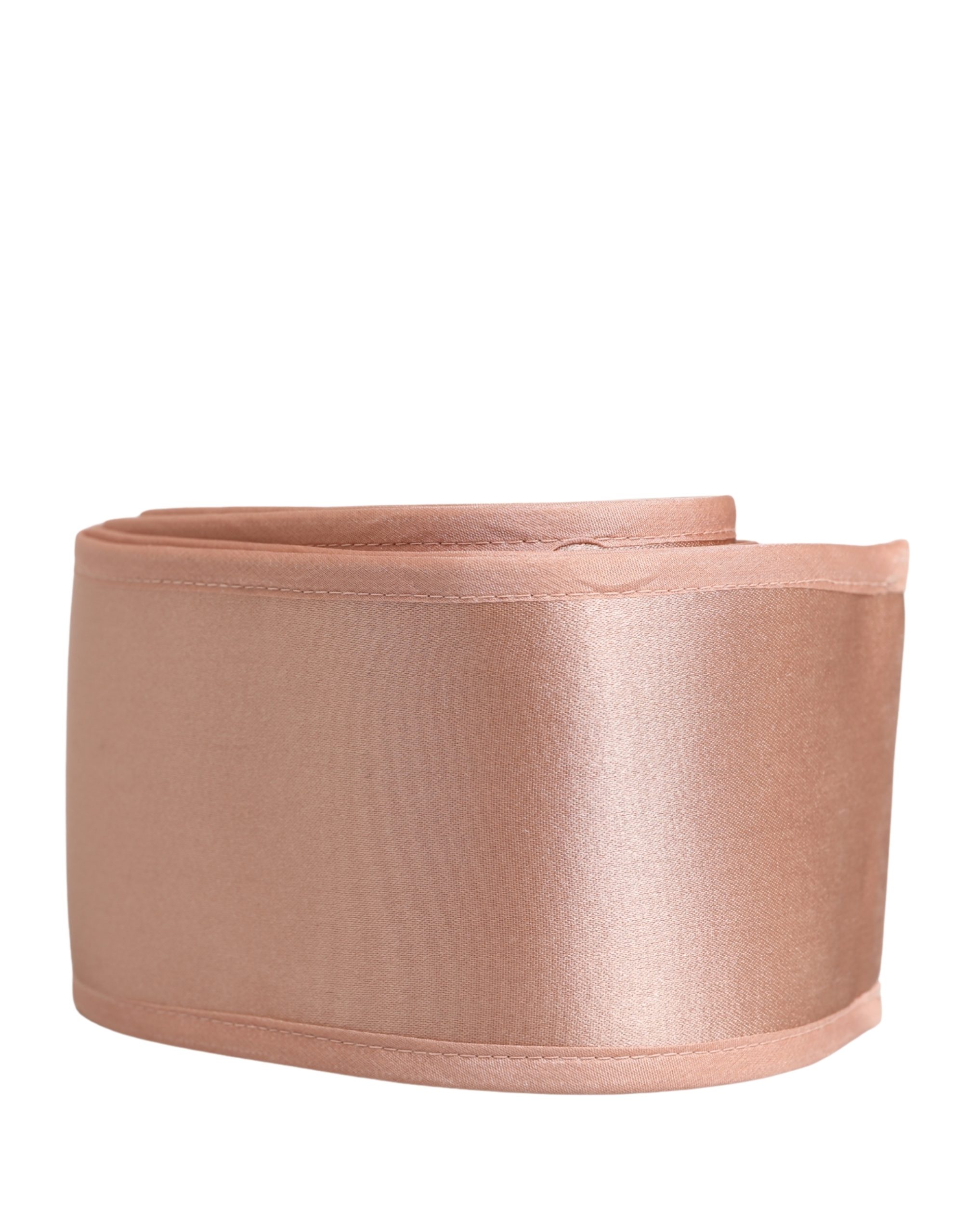 Dolce & Gabbana Light Pink Silk Satin Waist Women Cintura Belt - Image 2