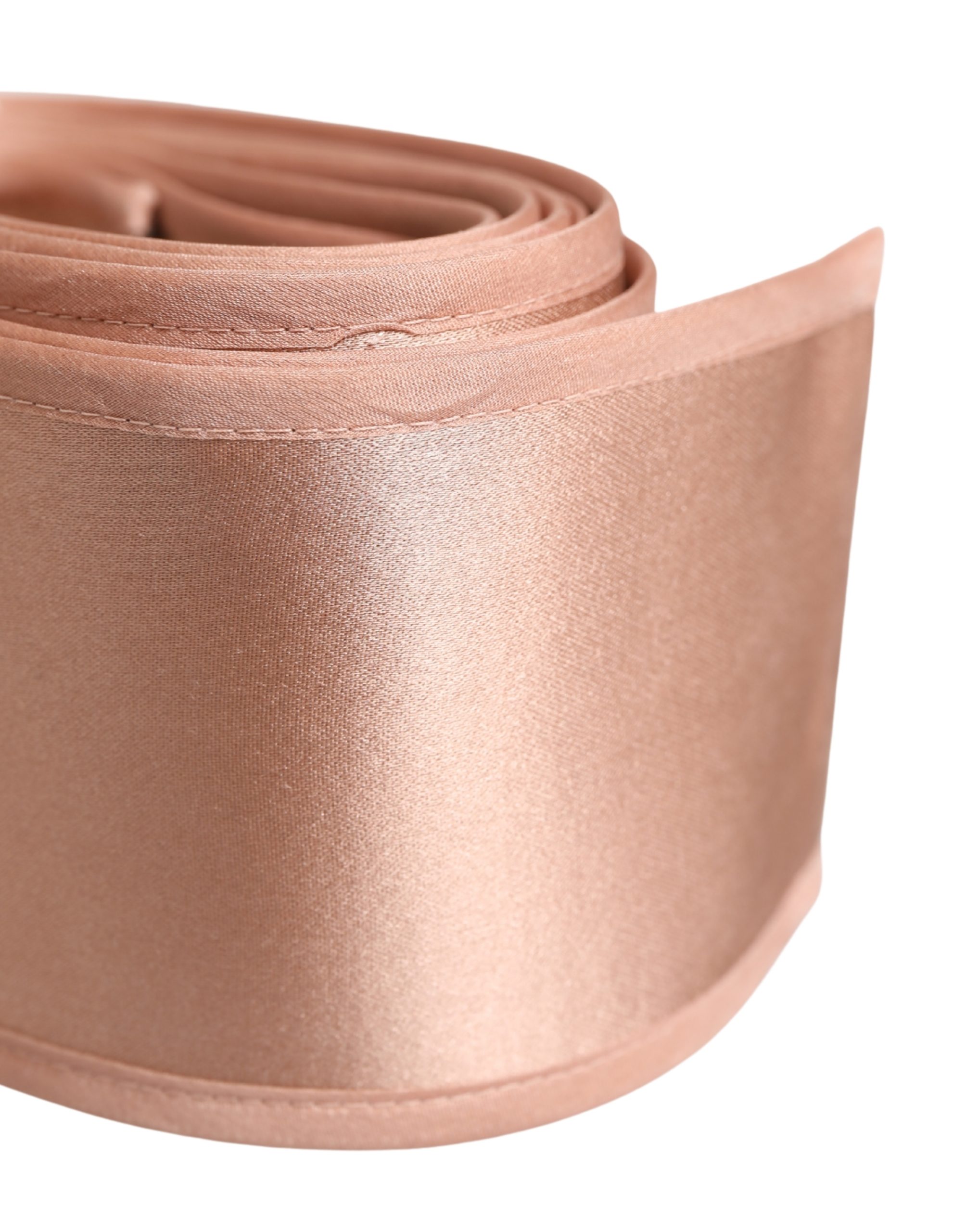 Dolce & Gabbana Light Pink Silk Satin Waist Women Cintura Belt - Image 3