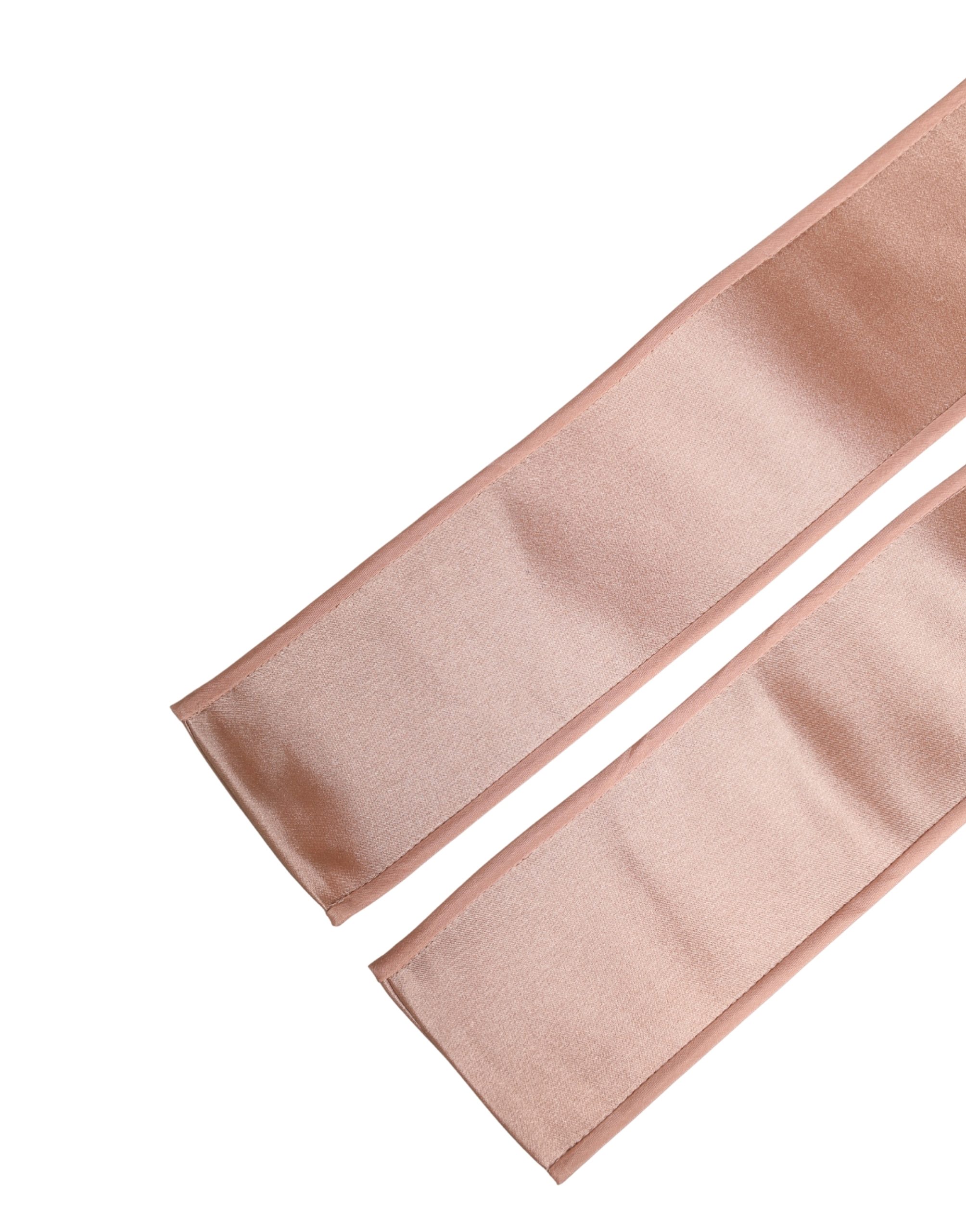 Dolce & Gabbana Light Pink Silk Satin Waist Women Cintura Belt - Image 5
