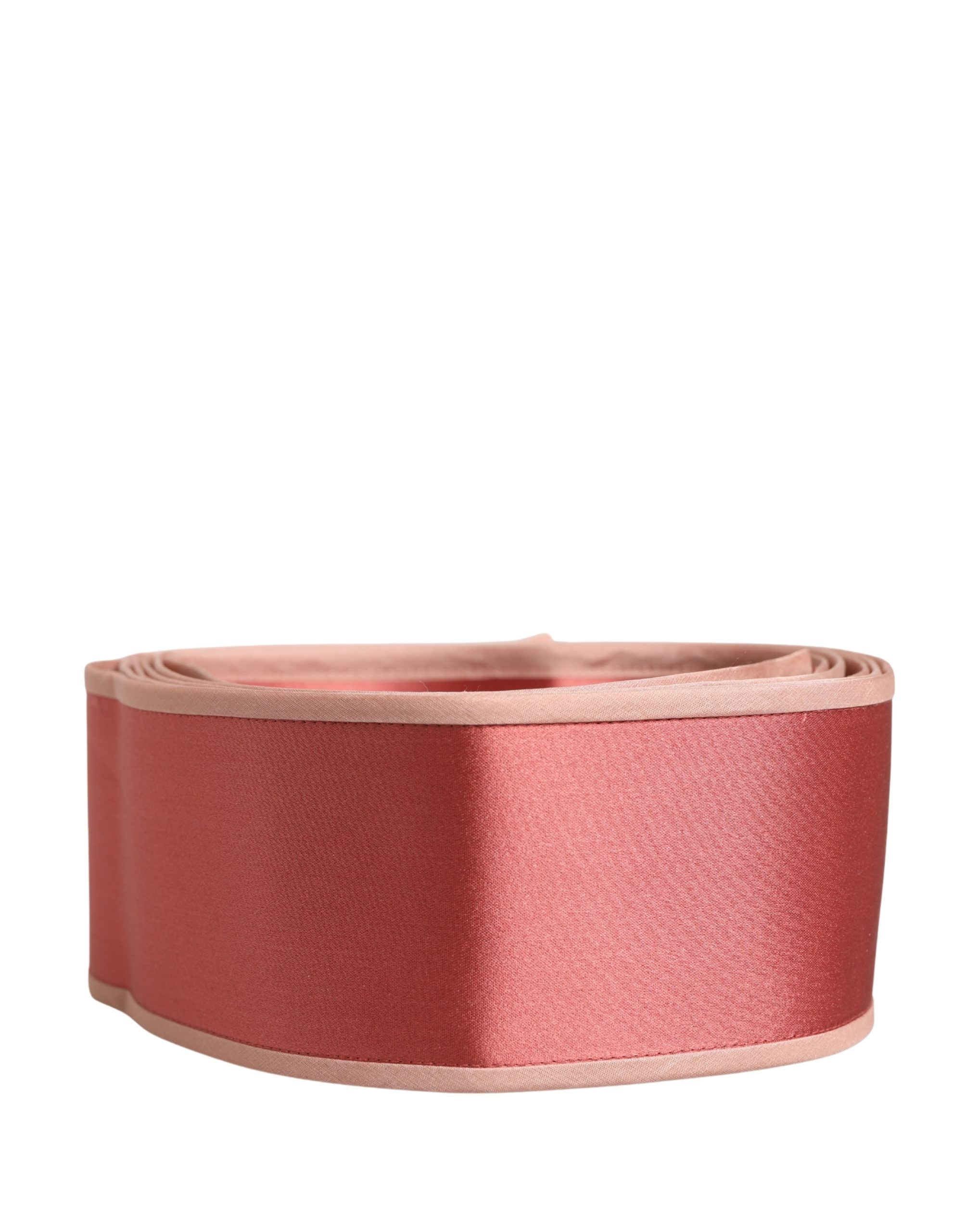 Dolce & Gabbana Pink Silk Satin Waist Women Cintura Belt - Image 2