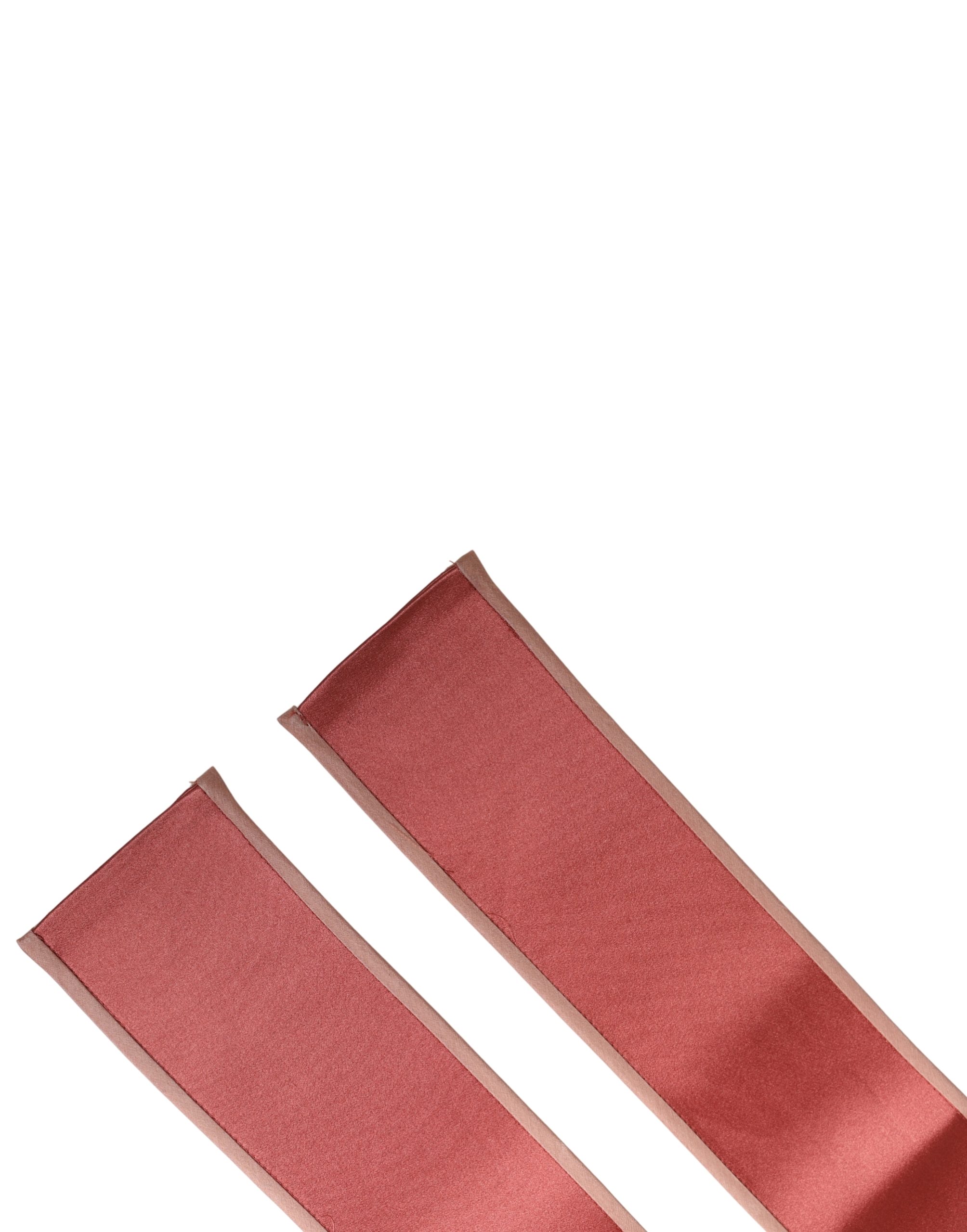 Dolce & Gabbana Pink Silk Satin Waist Women Cintura Belt - Image 4