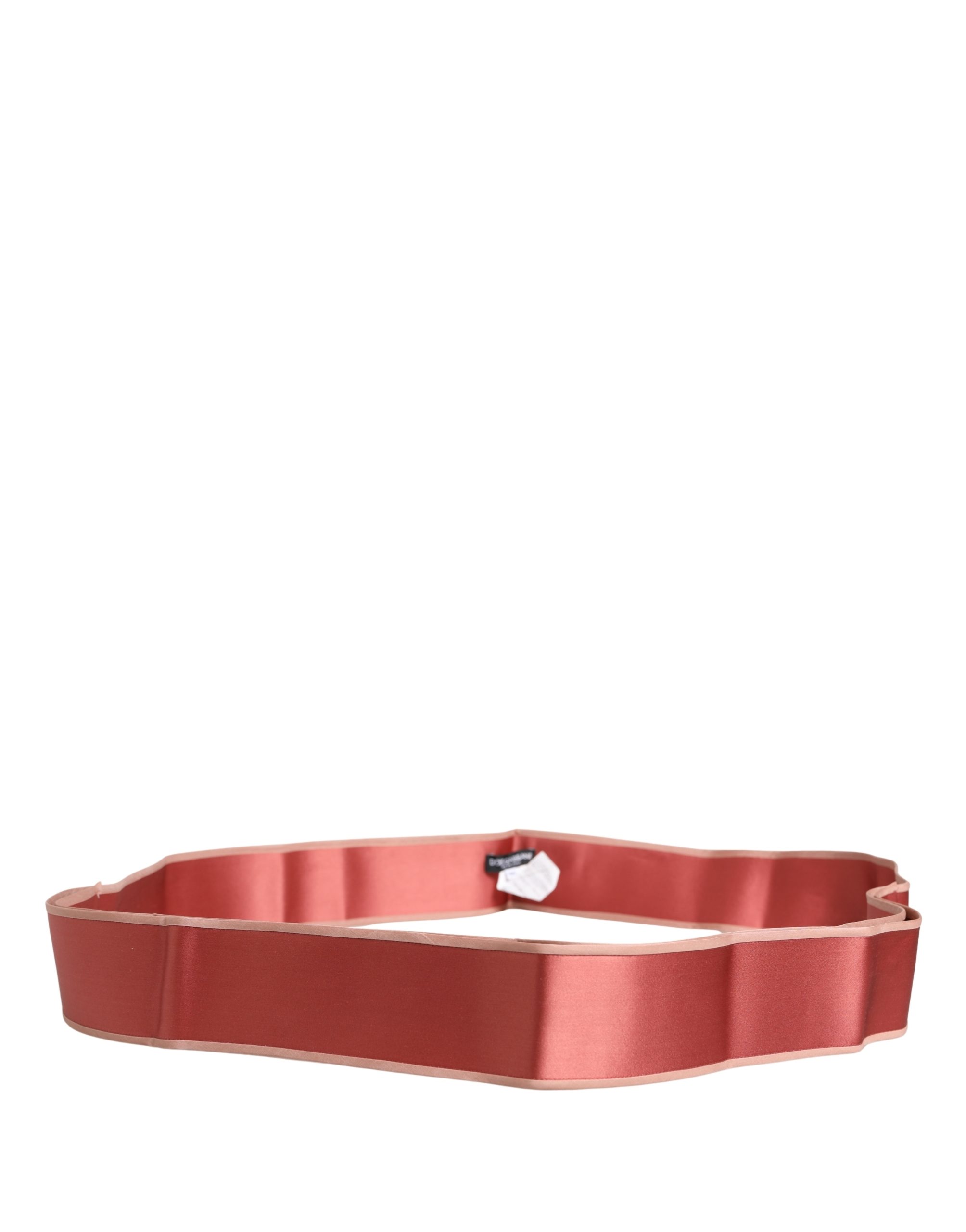 Dolce & Gabbana Pink Silk Satin Waist Women Cintura Belt - Image 6