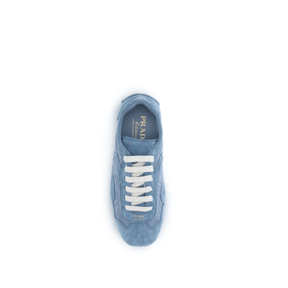 Prada Blue Lamb Ovis Aries Athletic Sneakers - Image 4