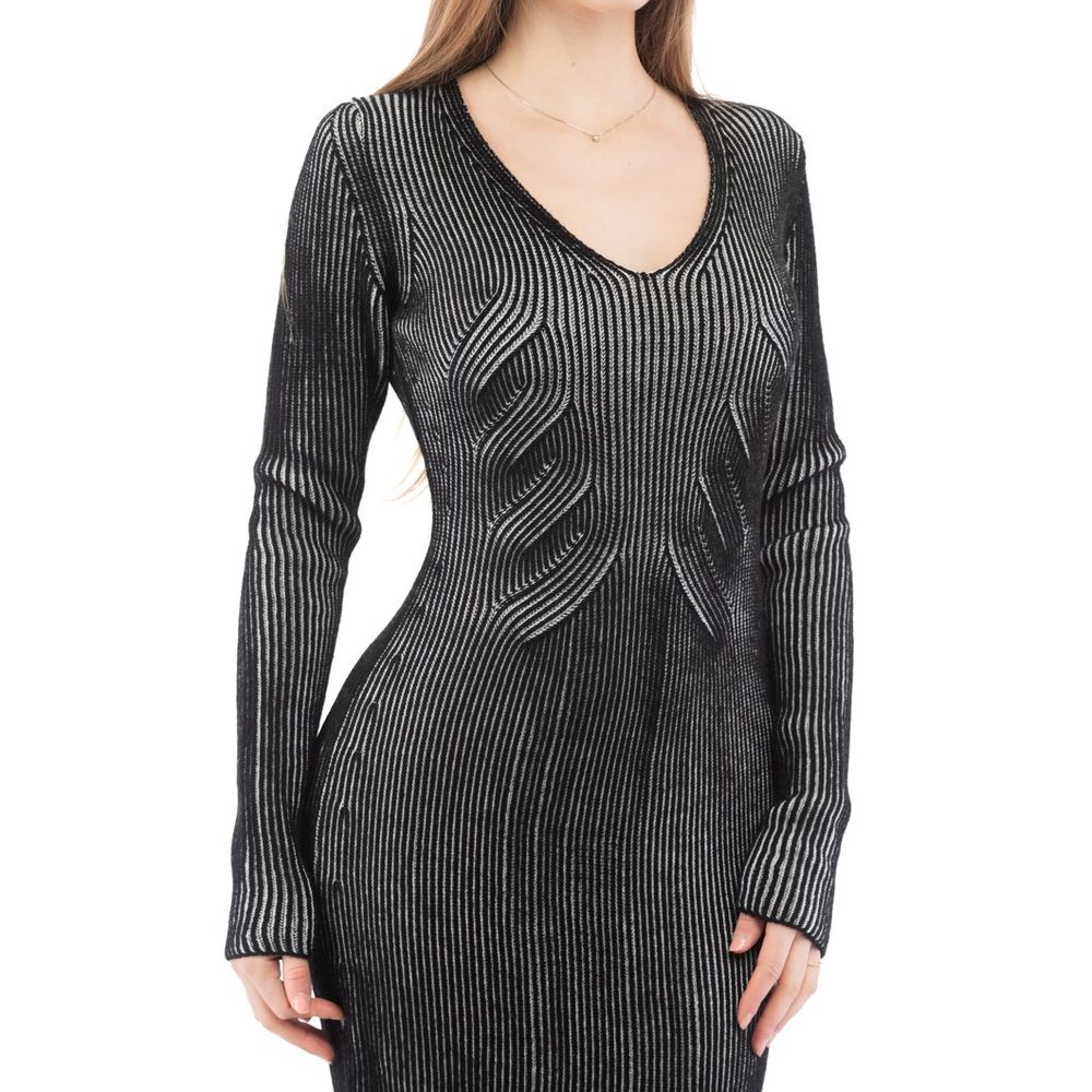 Moschino Multicolor Wool Casual Dress - Image 2