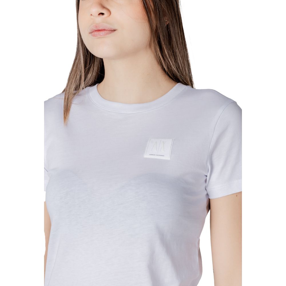 Armani Exchange White Cotton T-Shirt - Image 5