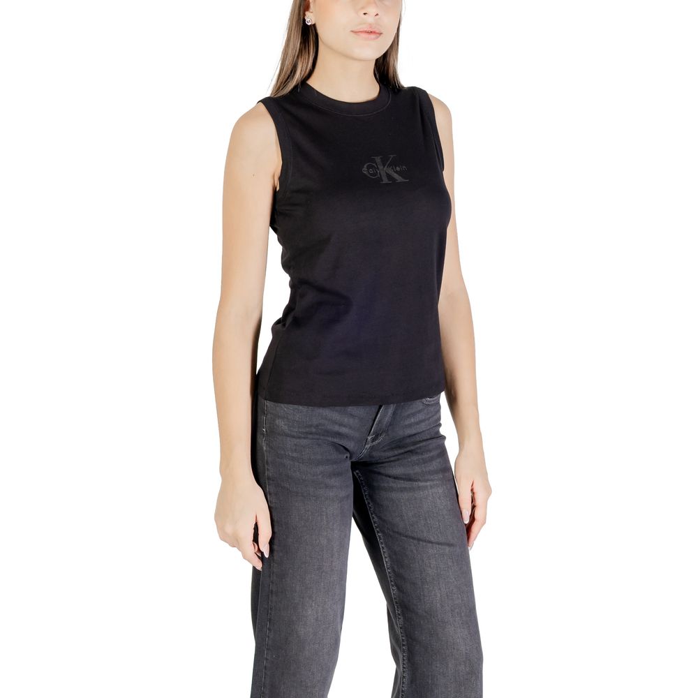 Calvin Klein Jeans Black Cotton T-Shirt - Image 3