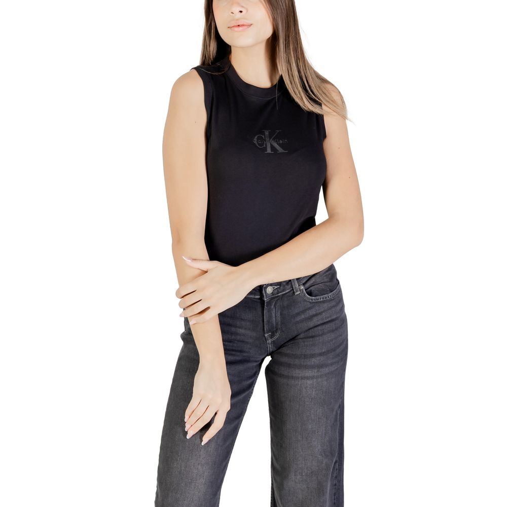 Calvin Klein Jeans Black Cotton T-Shirt - Image 5