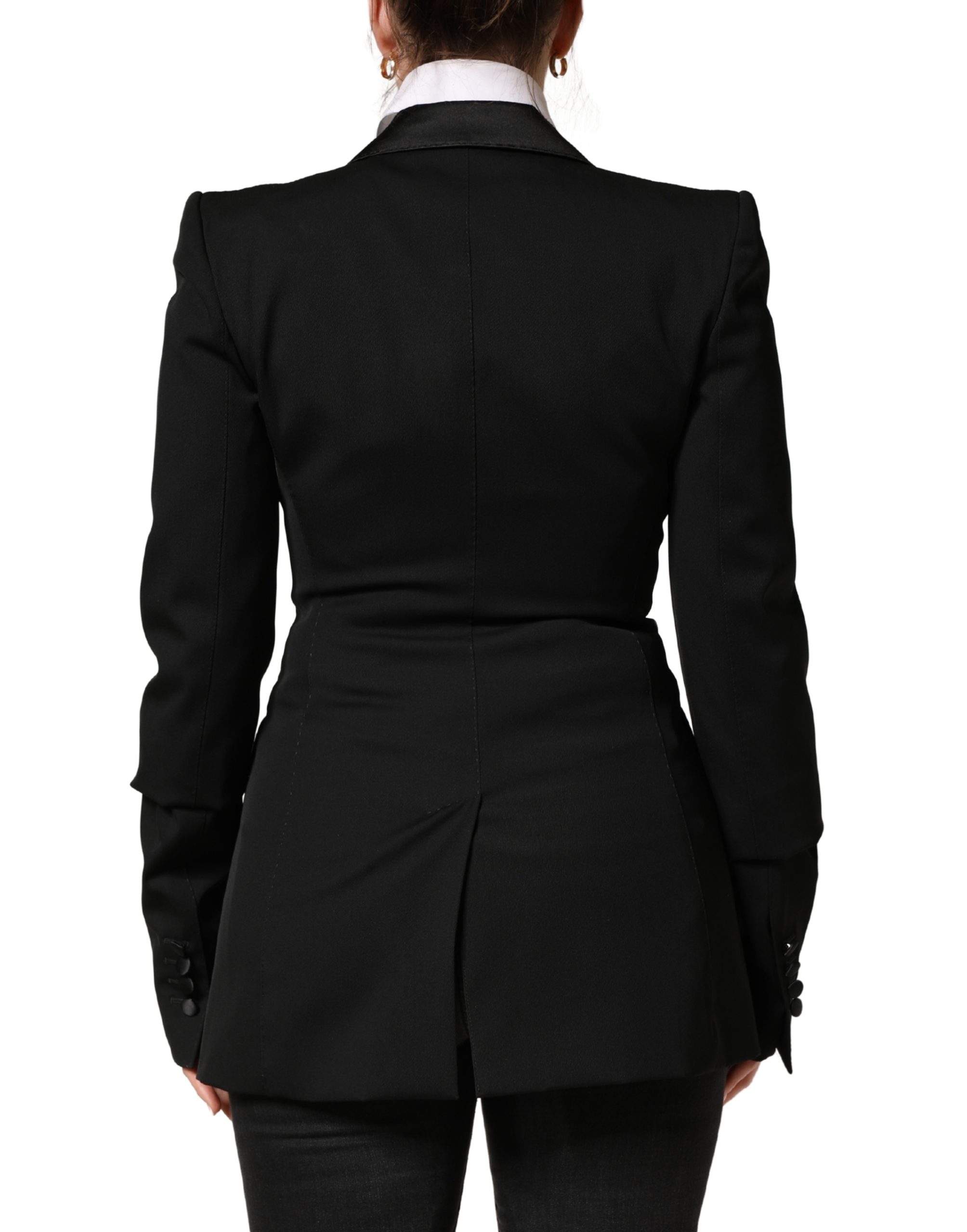 Dolce & Gabbana Black Wool Single Breasted Blazer Jacket - Image 4
