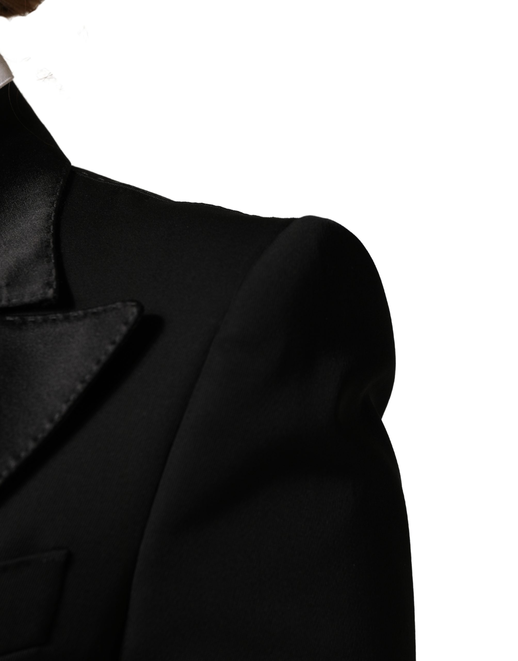 Dolce & Gabbana Black Wool Single Breasted Blazer Jacket - Image 6