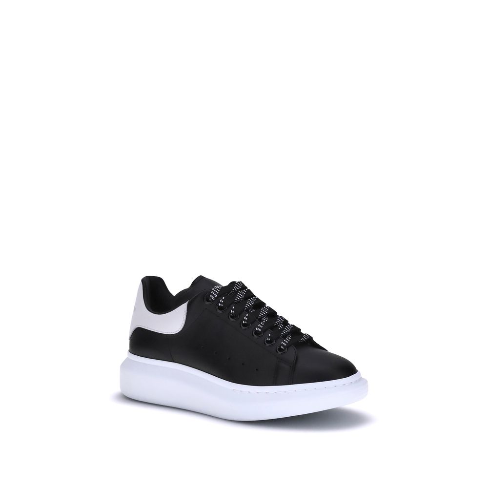 Alexander McQueen Black Calf Leather Bos Taurus Platform Sneakers - Image 2