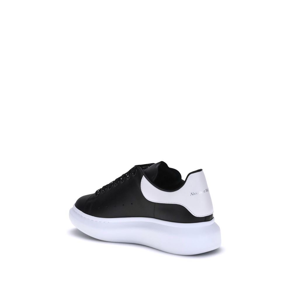 Alexander McQueen Black Calf Leather Bos Taurus Platform Sneakers - Image 3