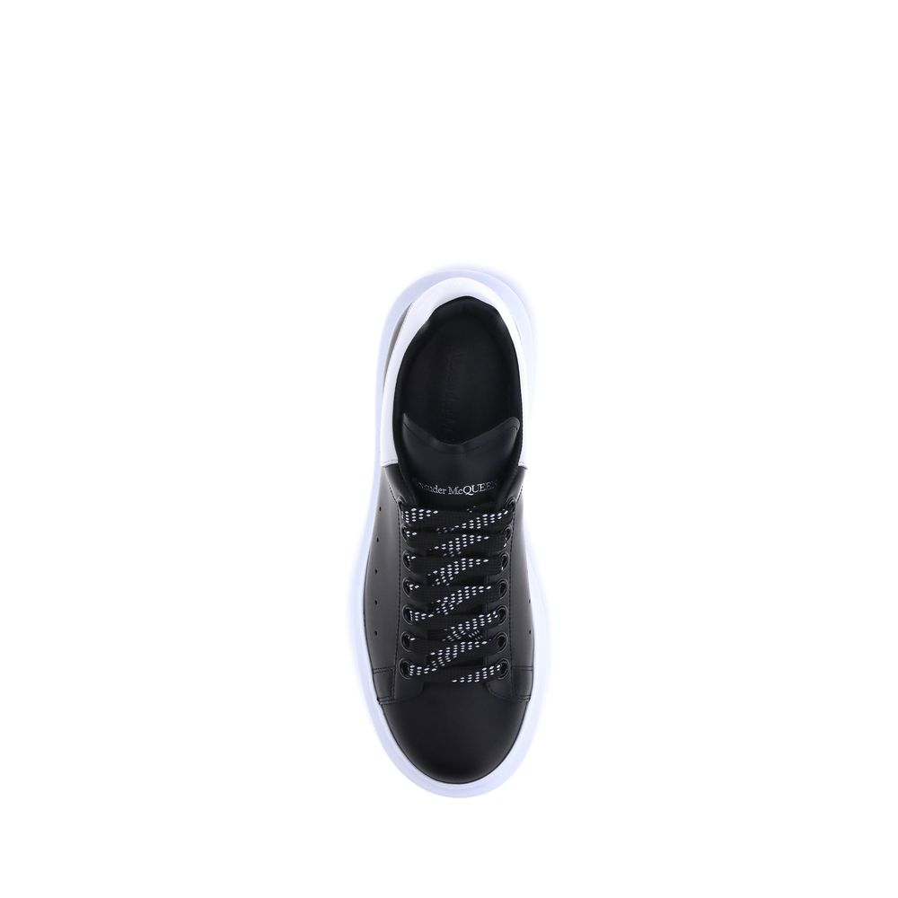 Alexander McQueen Black Calf Leather Bos Taurus Platform Sneakers - Image 4