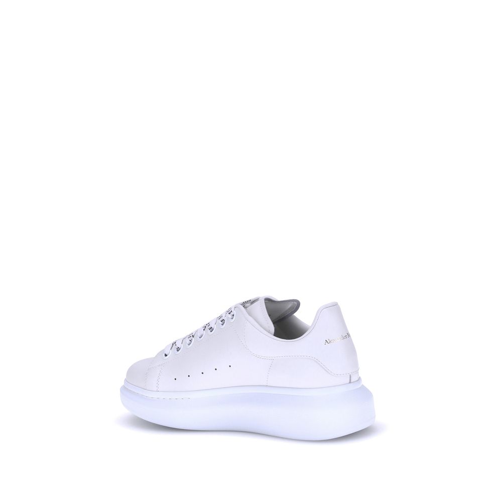 Alexander McQueen White Calf Leather Bos Taurus Platform Sneakers - Image 3