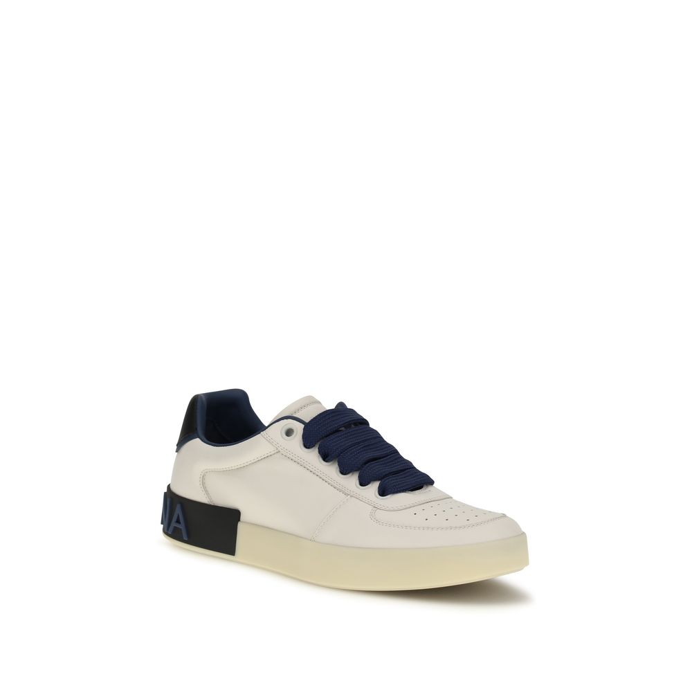 Dolce & Gabbana Multicolor Calf Leather Bos Taurus Low Top Sneakers - Image 2
