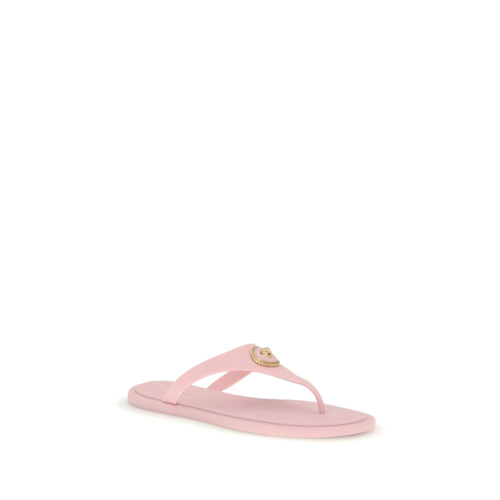 Versace Multicolor Rubber Flip-Flop Sandals - Image 2