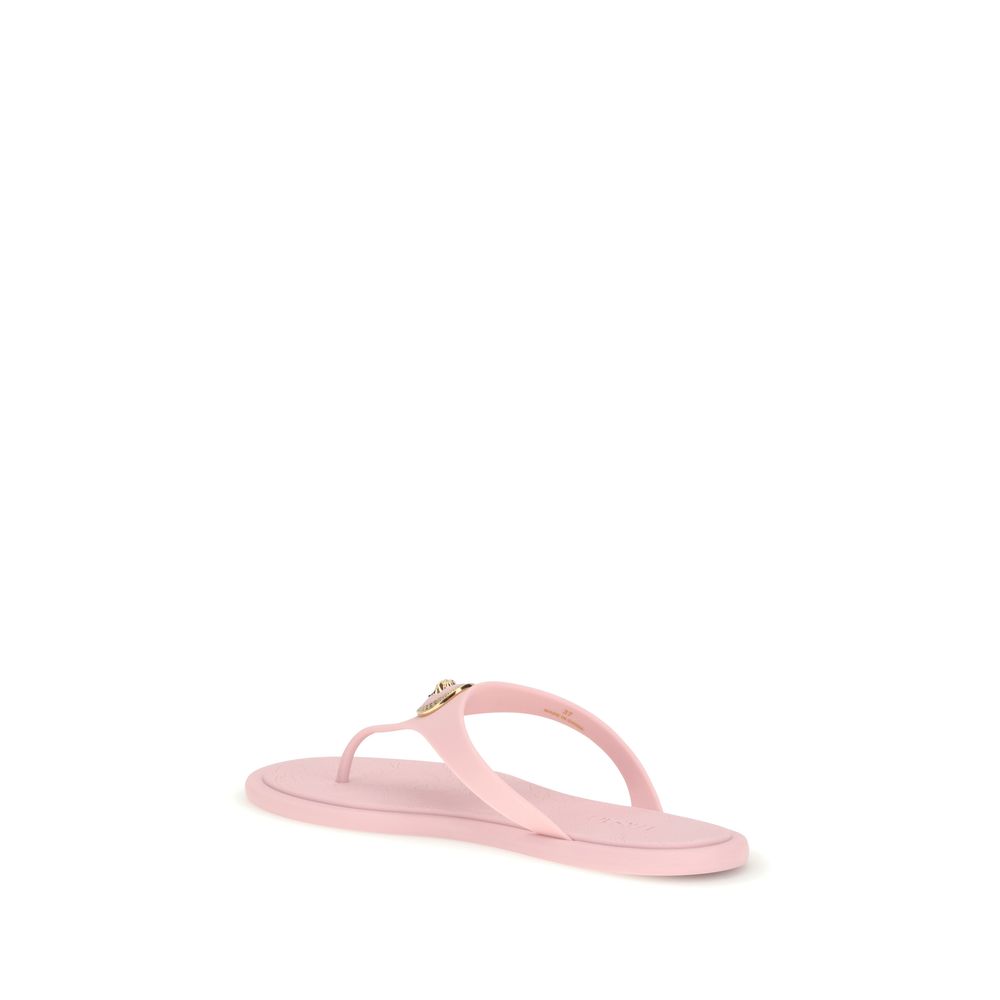 Versace Multicolor Rubber Flip-Flop Sandals - Image 3