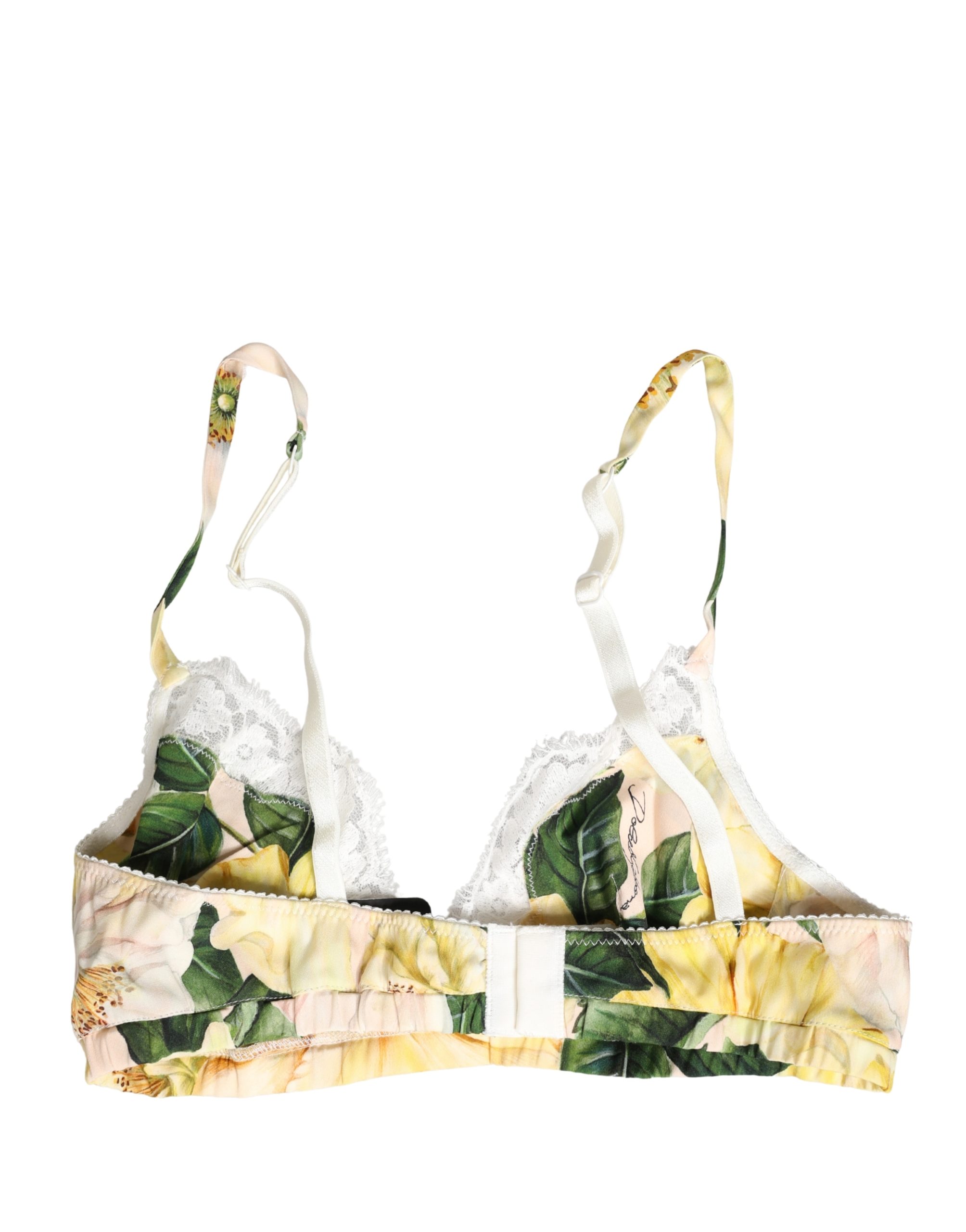 Dolce & Gabbana Multicolor Floral Print Soft Cup Bra Underwear - Image 2