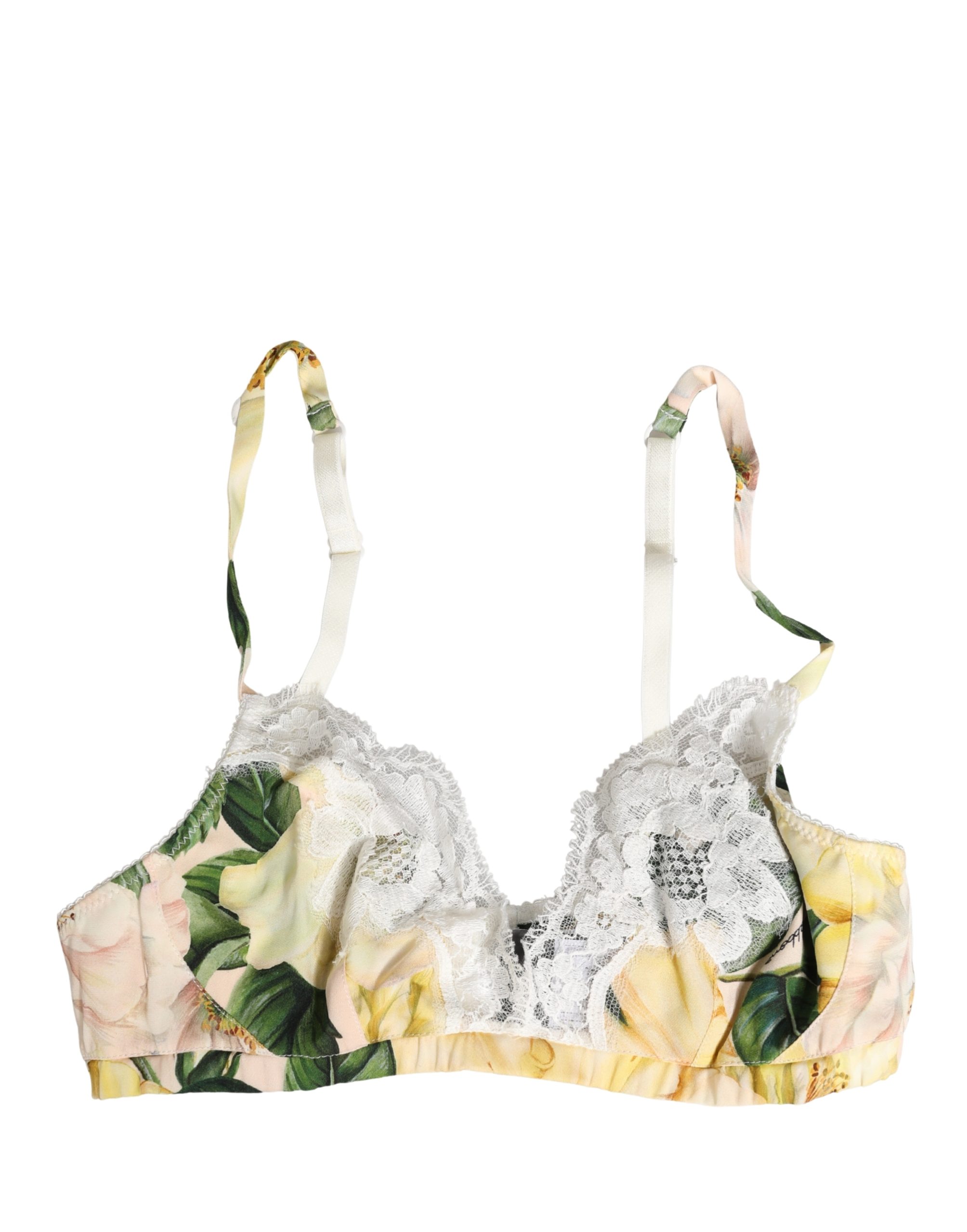 Dolce & Gabbana Multicolor Floral Print Soft Cup Bra Underwear - Image 5