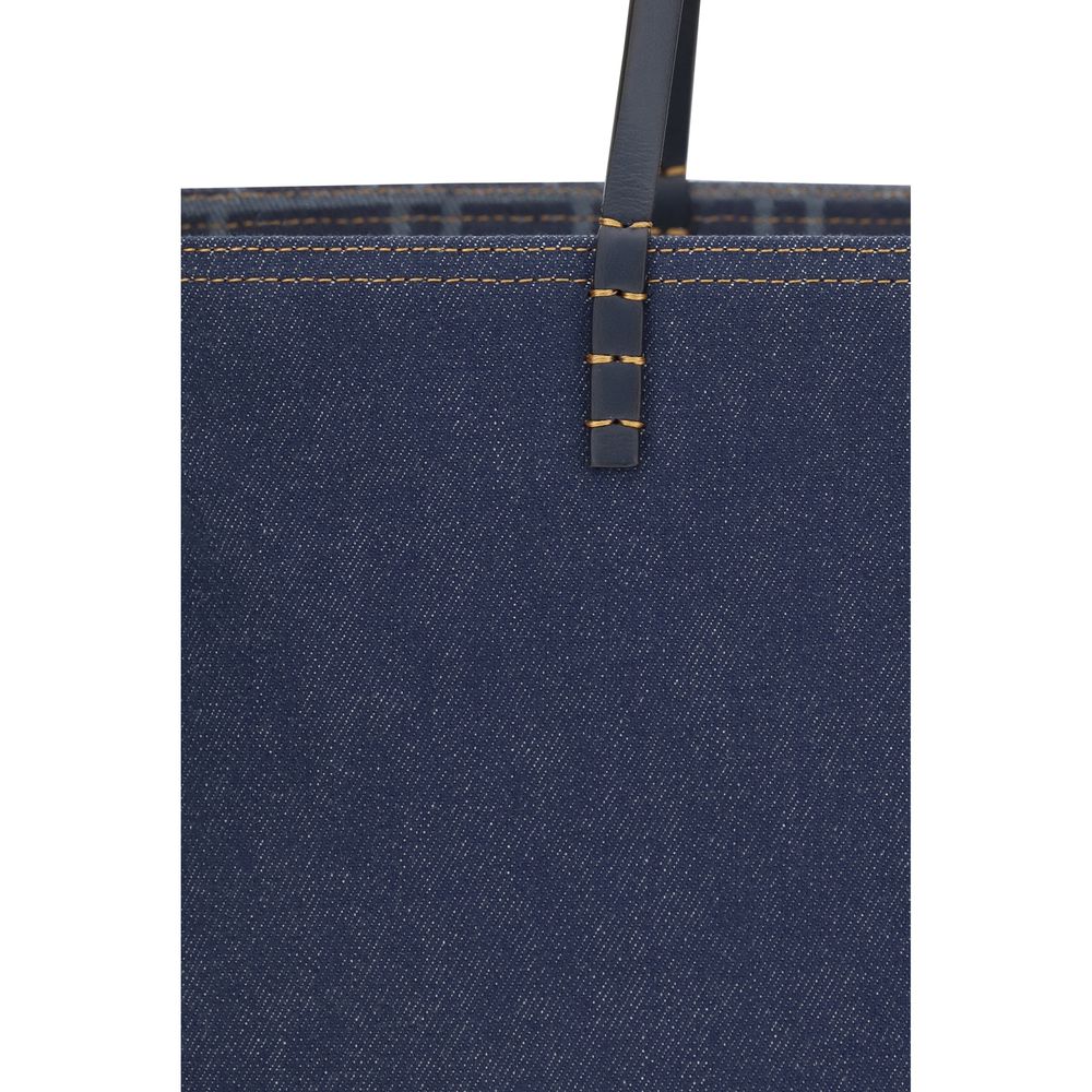 Fendi Blue Cotton Shoulder Bag - Image 4