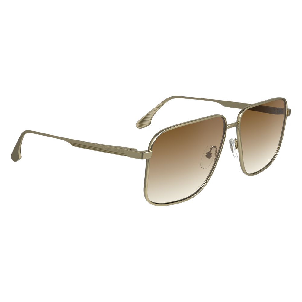 Victoria Beckham Gold Metal Sunglasses - Image 3