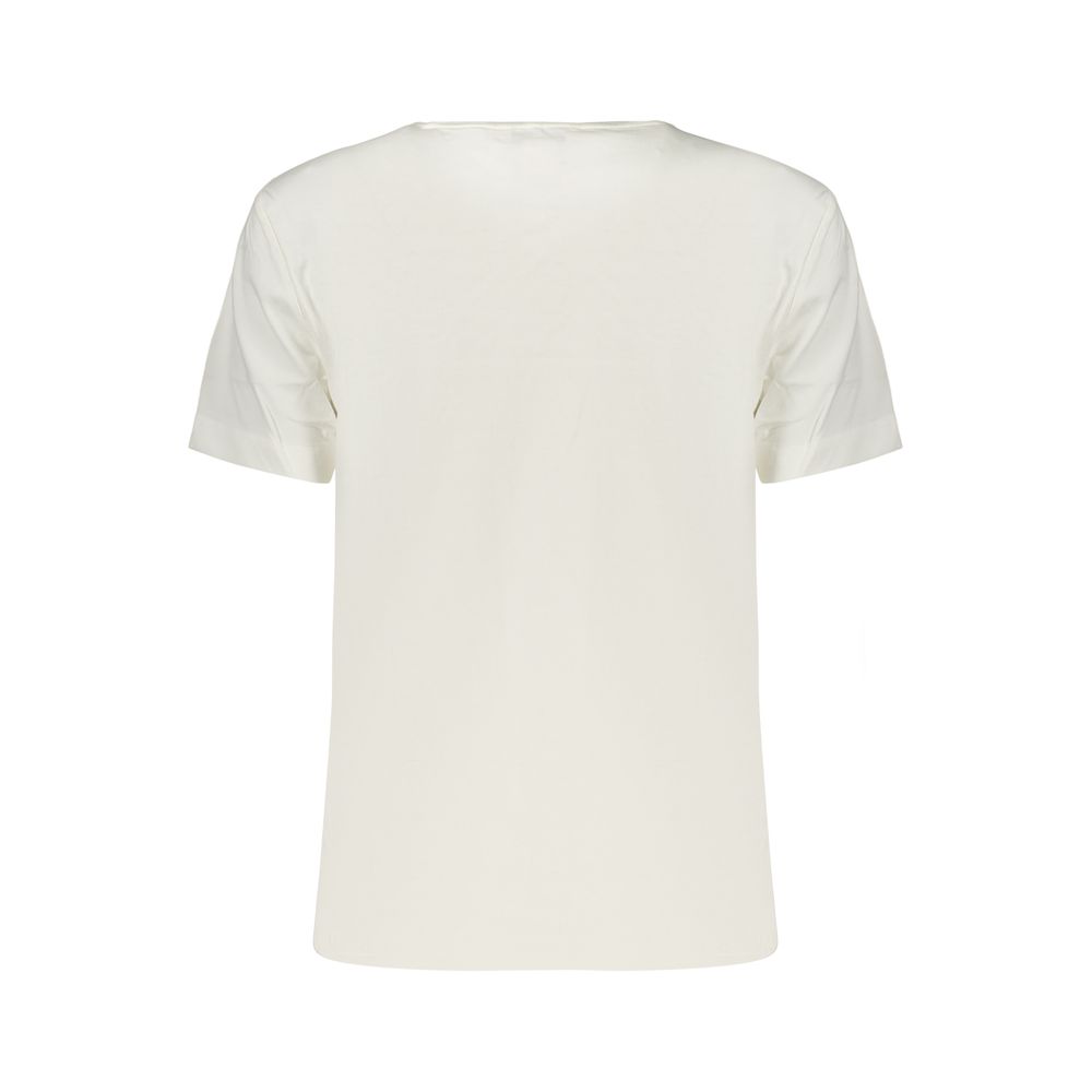 Calvin Klein Bianco Cotton Womens T-Shirt - Image 2