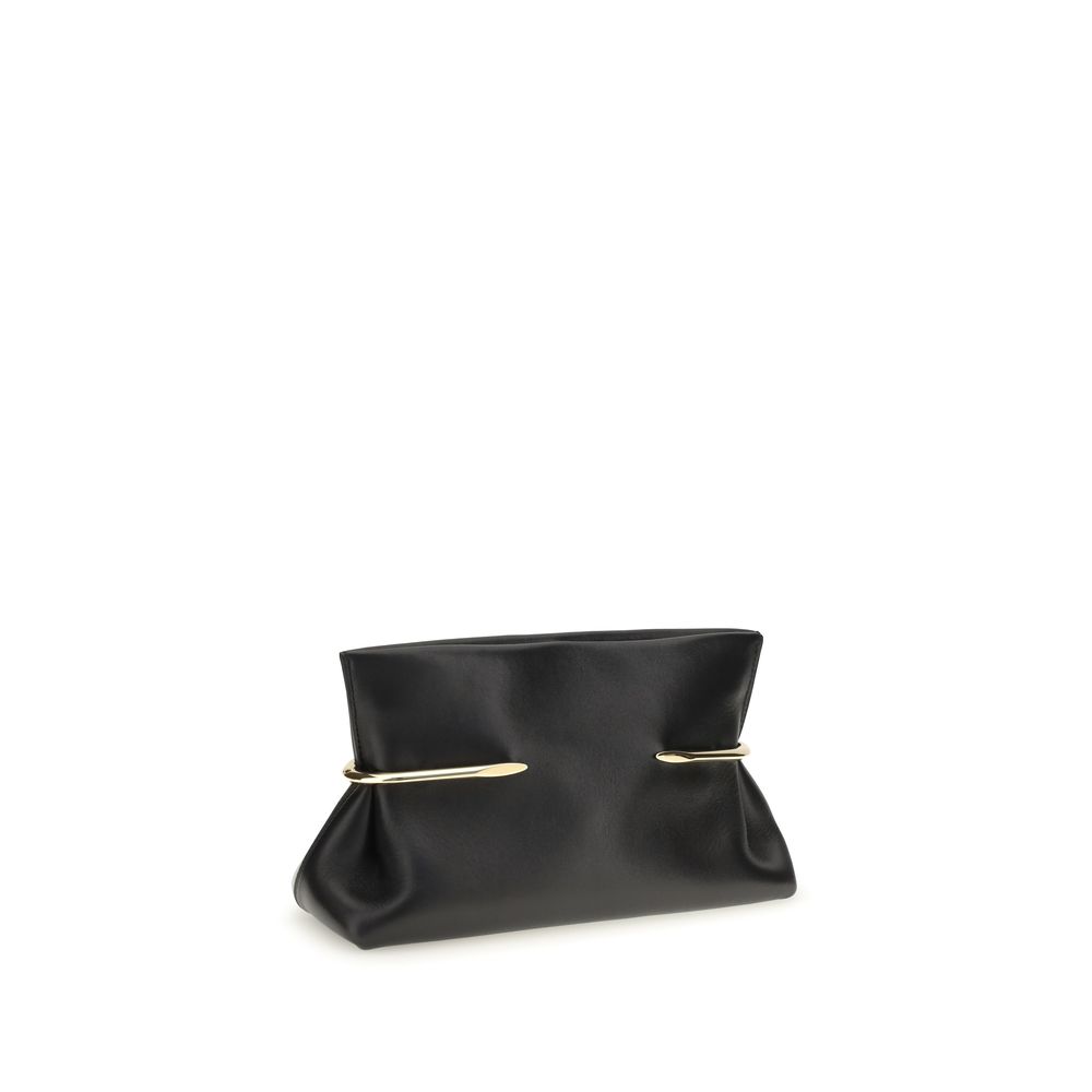 Givenchy Black Napa Leather / Calf Bos Taurus Clutch Bag - Image 3
