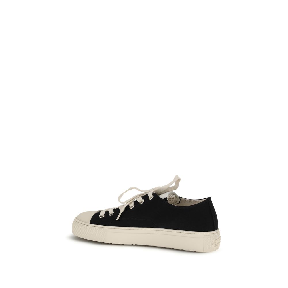 Vivienne Westwood Black Fabric Low Top Sneakers - Image 3
