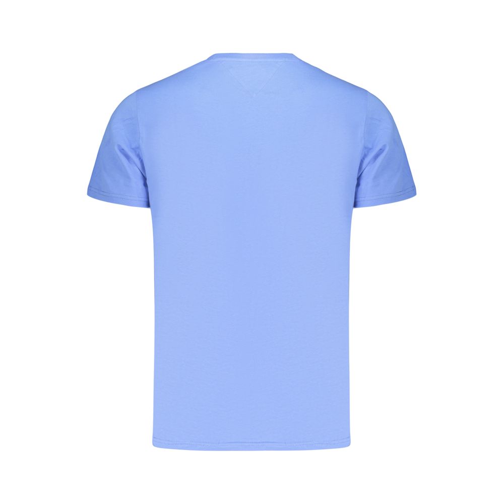 Tommy Hilfiger Blue Cotton Men's T-Shirt - Image 2