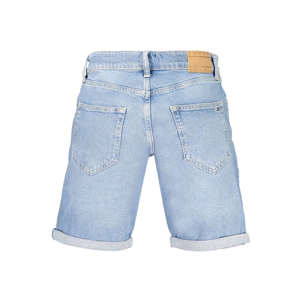 Tommy Hilfiger Azzurro Cotton Men's Short - Image 2