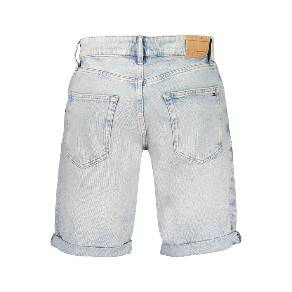 Tommy Hilfiger Azzurro Cotton Men's Short - Image 2