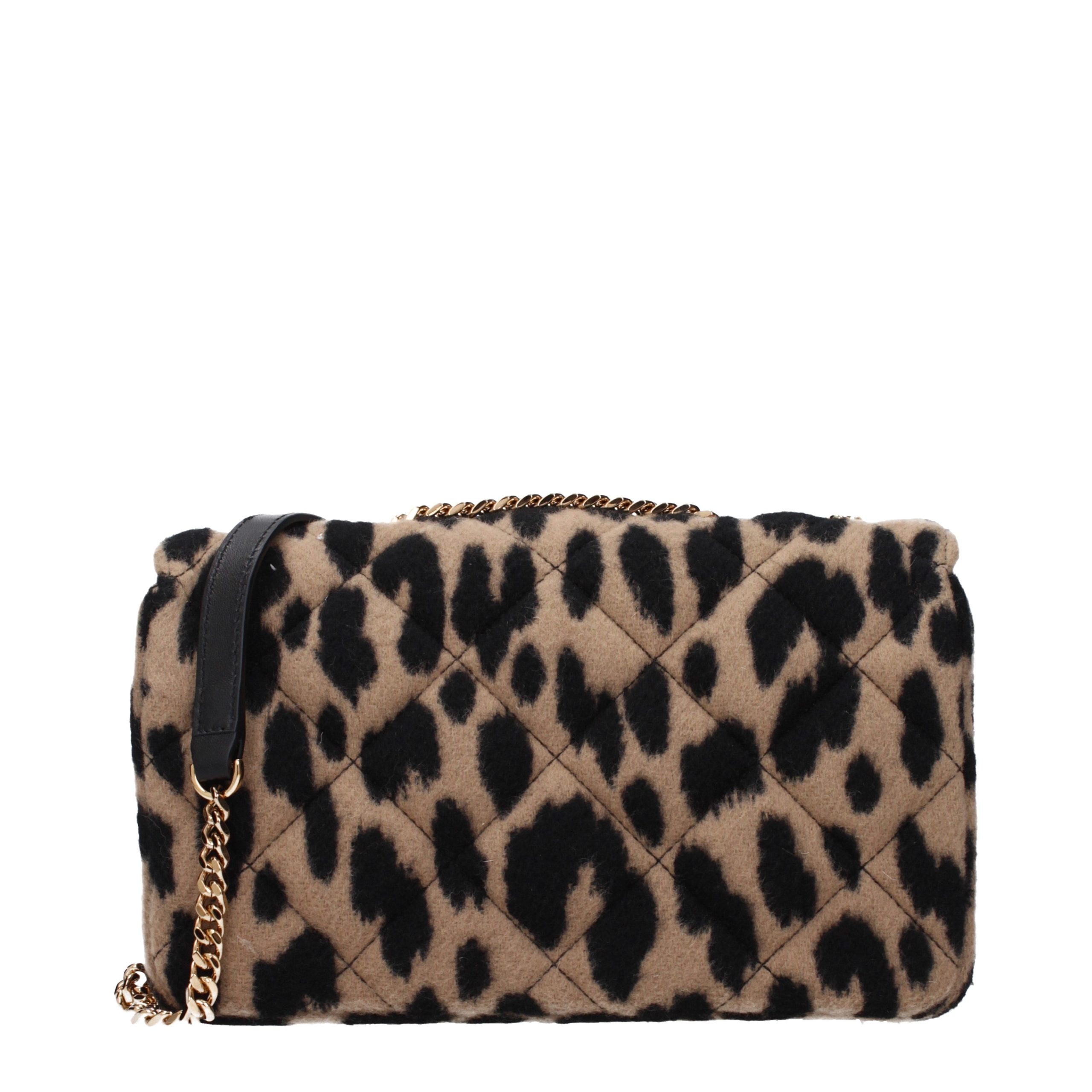Versace Brown Wool Shoulder Bag - Image 3