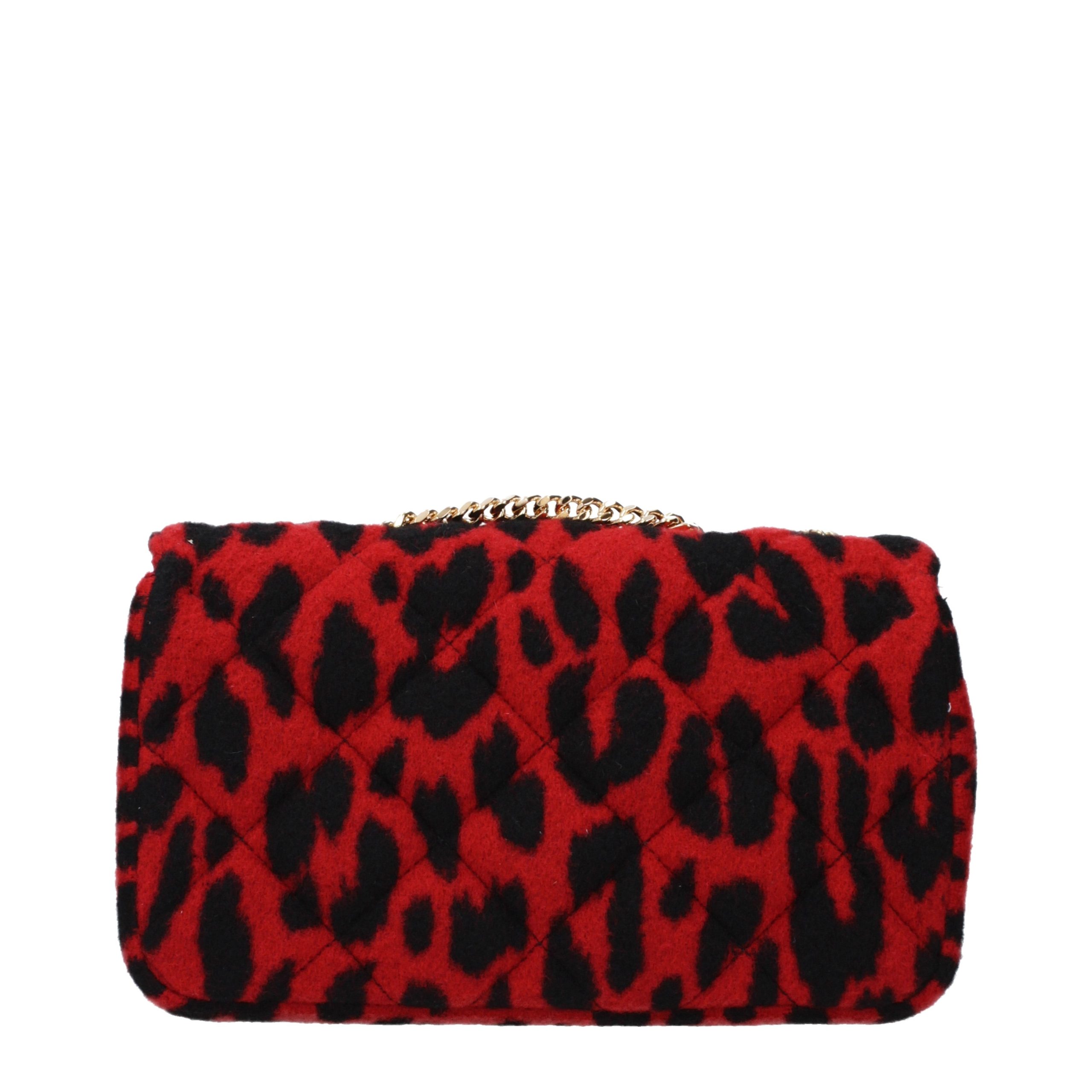 Versace Red Wool Shoulder Bag - Image 3
