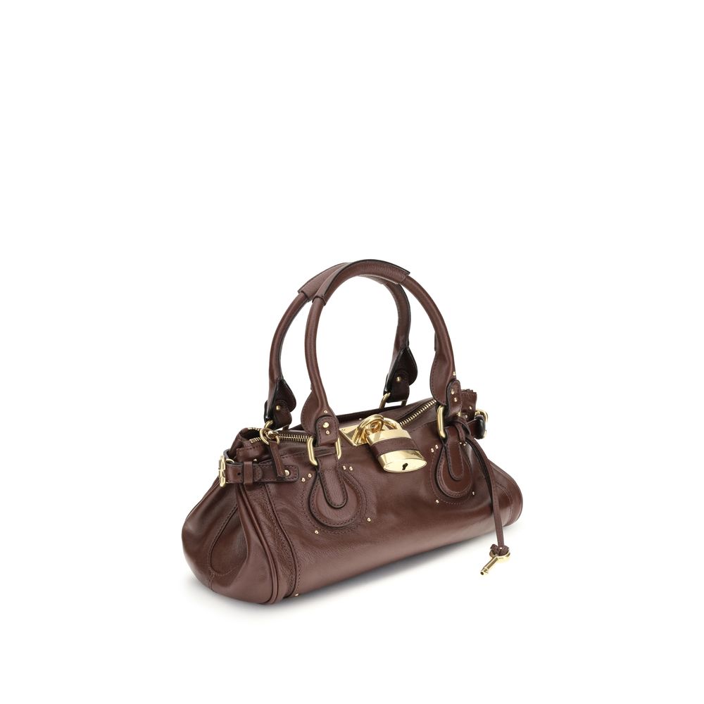 ChloƩ Bordeaux Buffalo Leather Shoulder Bag - Image 2