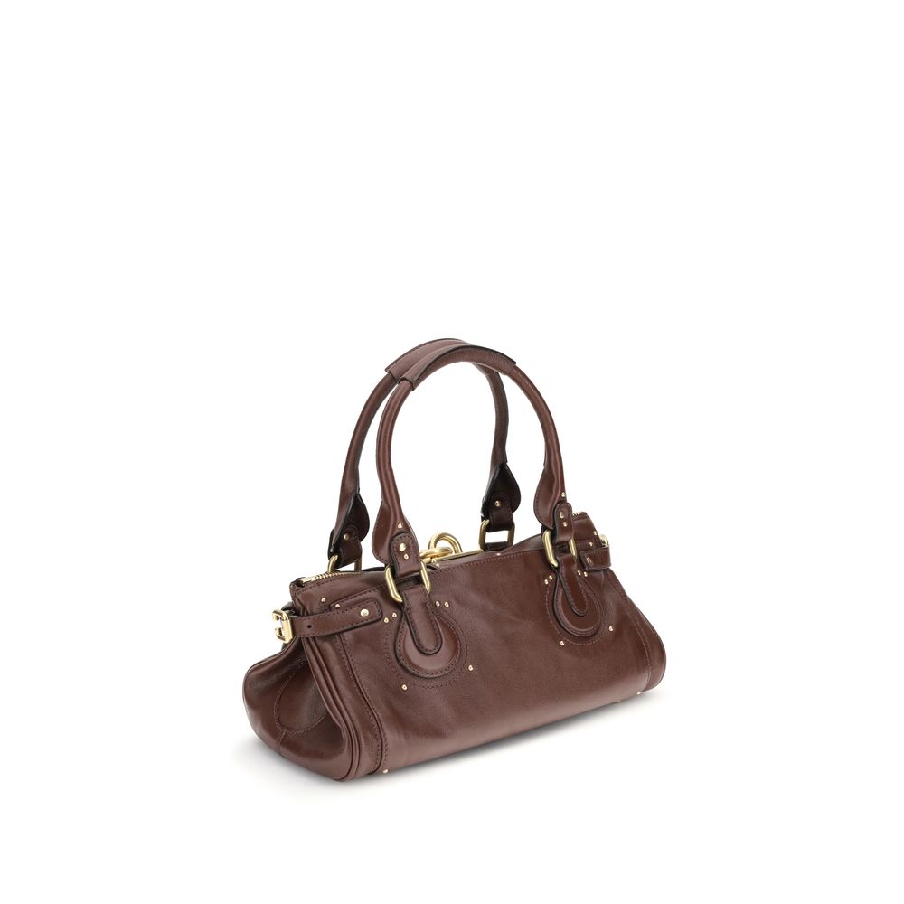 ChloƩ Bordeaux Buffalo Leather Shoulder Bag - Image 3