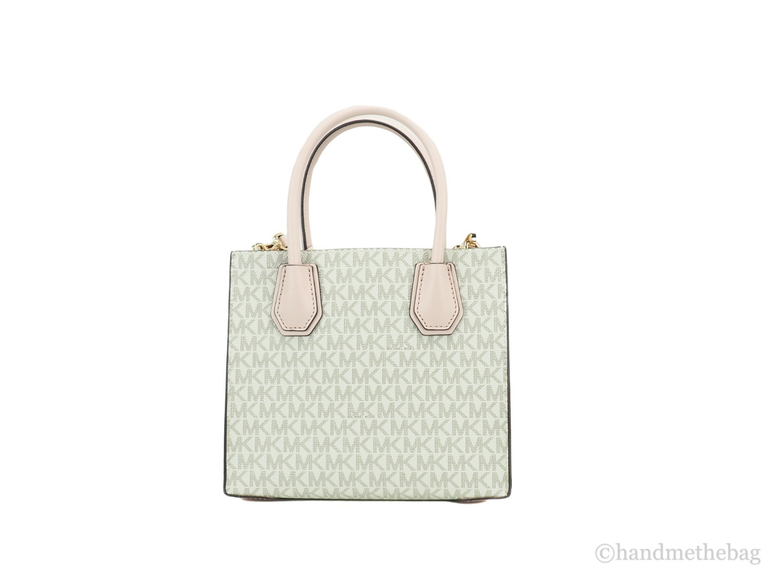 Michael Kors MICHAEL KORS Mercer 35S1GM9M2B Medium Logo And Leather Accordion Crossbody Bag In Powder Blush Multi - Image 2