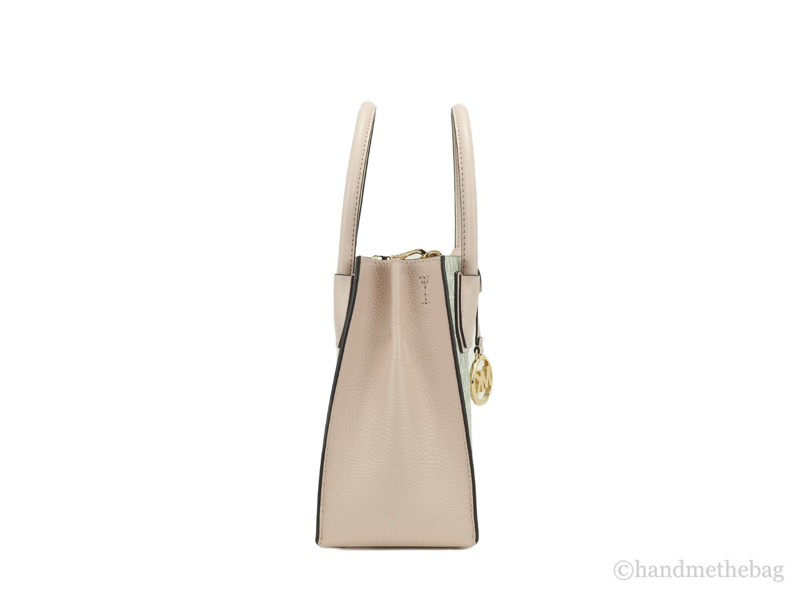 Michael Kors MICHAEL KORS Mercer 35S1GM9M2B Medium Logo And Leather Accordion Crossbody Bag In Powder Blush Multi - Image 3